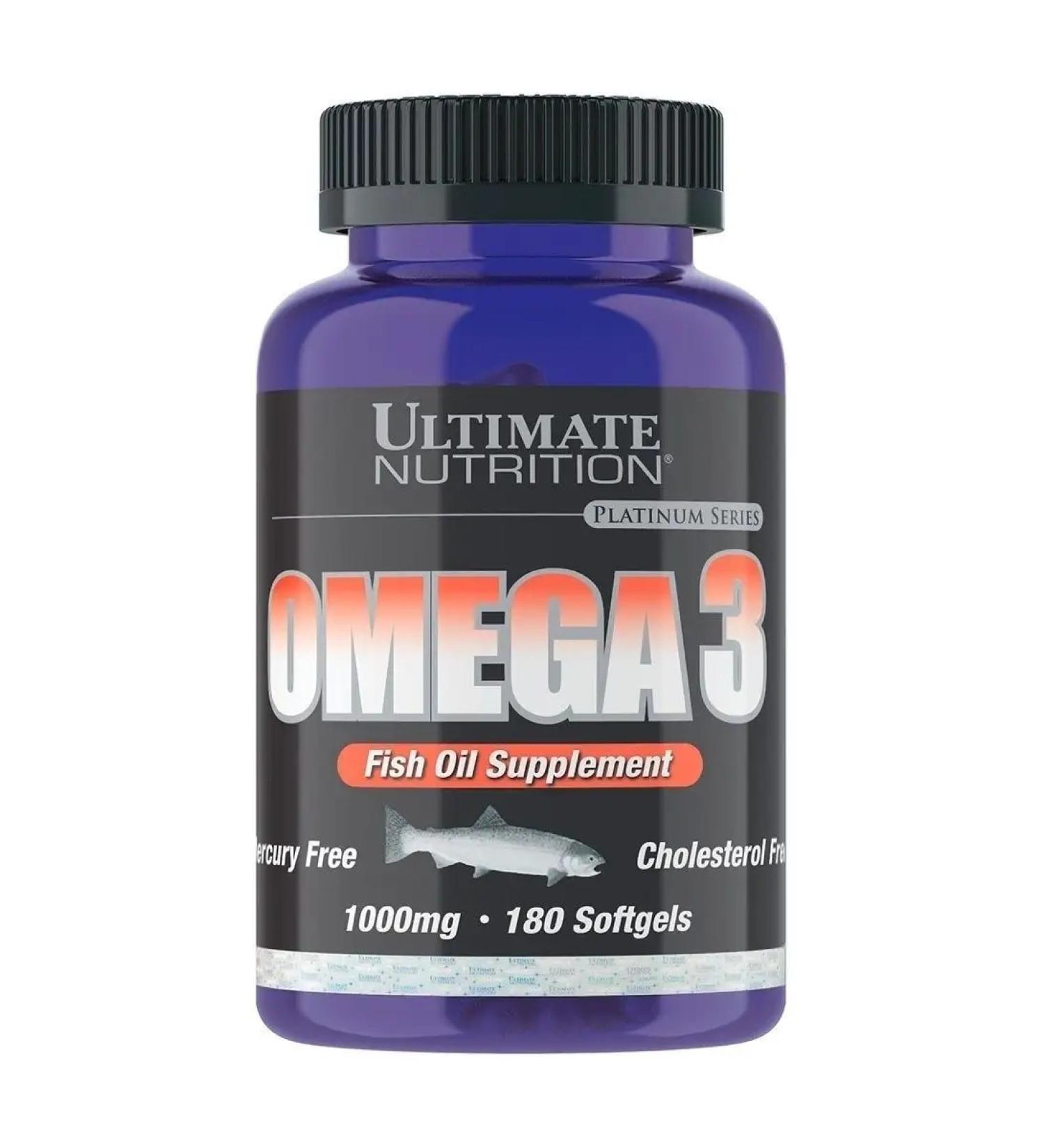 Ultimate Nutrition Fish oil omega 3 180 gelatin capsules - Buy Online on GoSupps.com