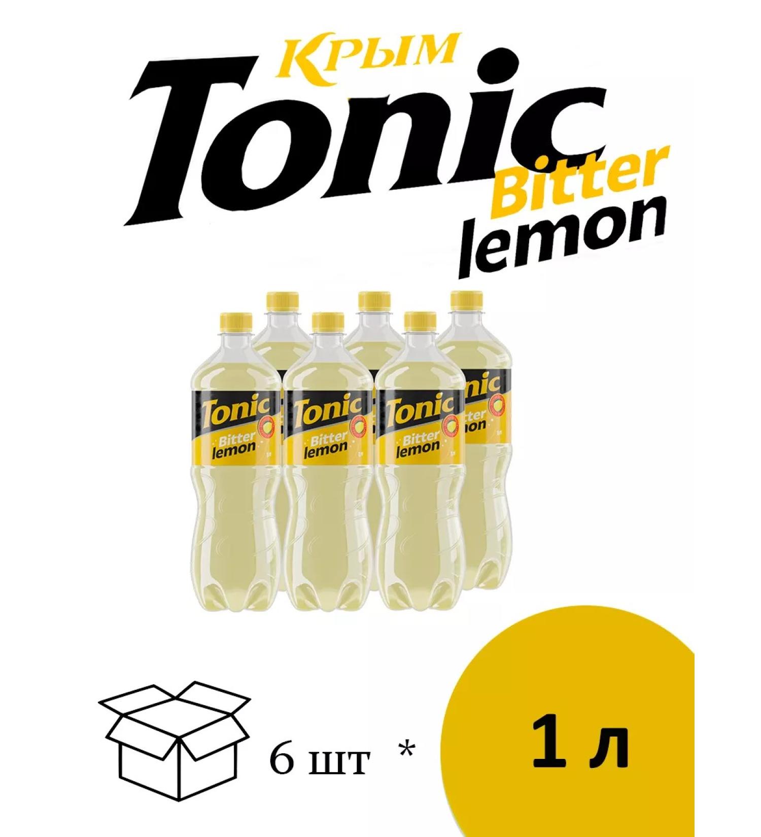 JSC PBC Crimea Drink Gasized Crimea Tonic Bitter Lemon 1 L 6 pcs - Buy Online on GoSupps.com
