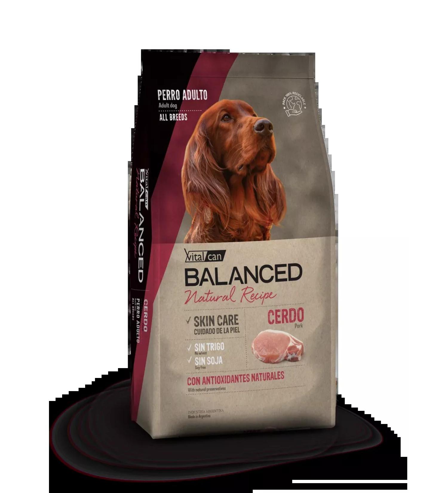 Vitalcan Balanced dry food for adult dogs with pork 3 kg