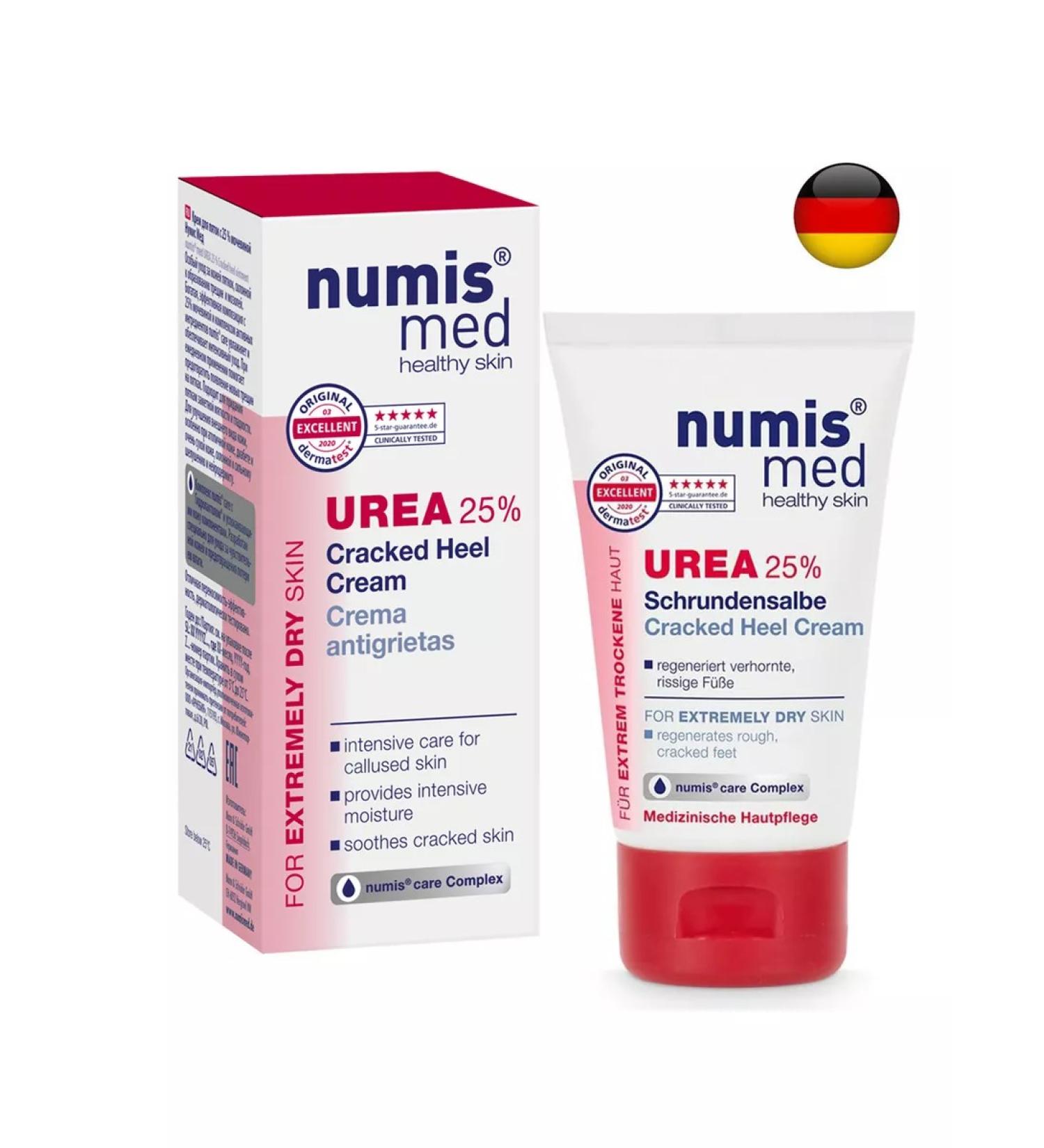 Numis Med Cream for heels with urea 25% of cracks and calluses 50ml - Buy Online on GoSupps.com