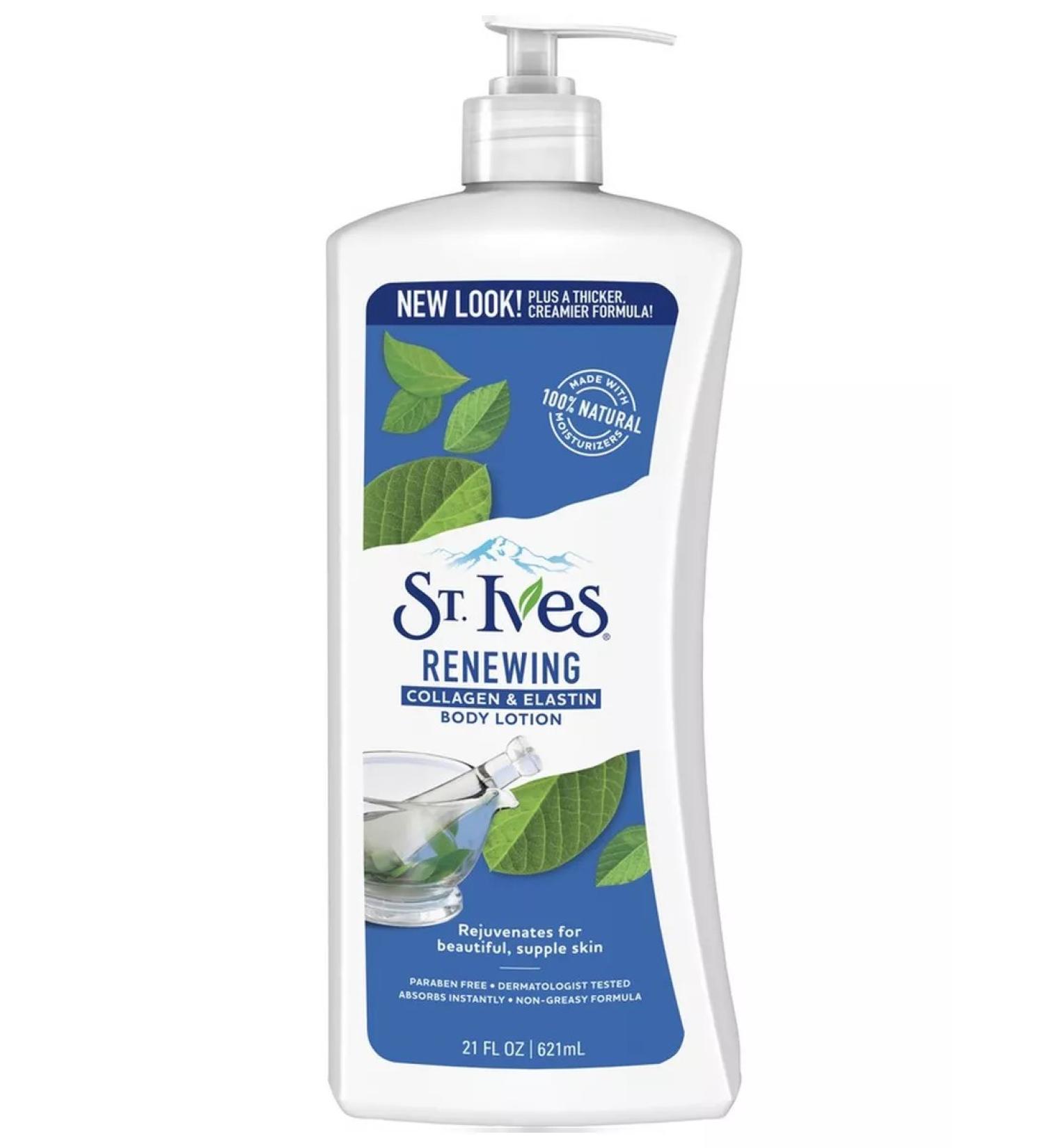 St Ives Body lotion with collagen and elastin 621ml. USA