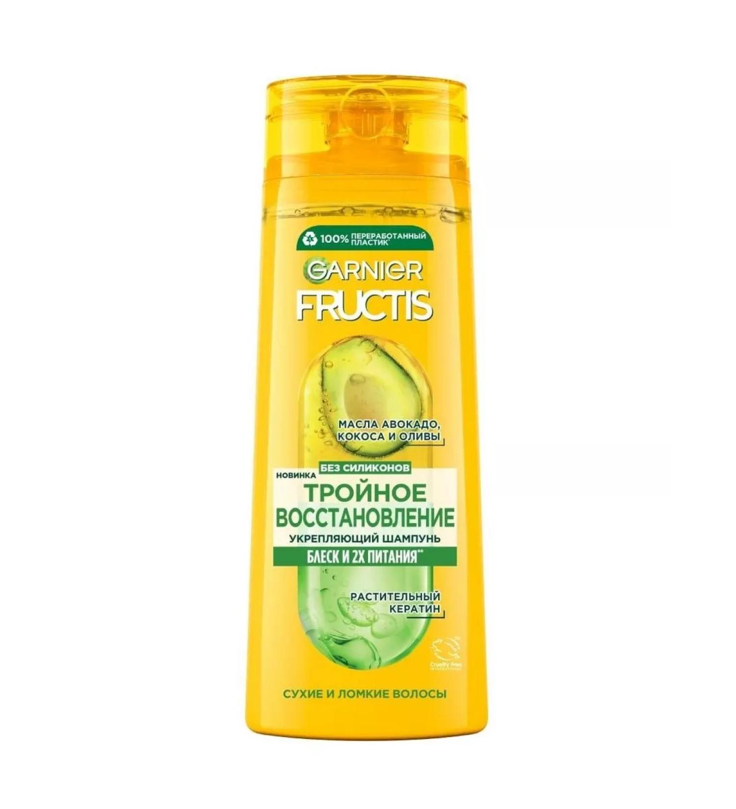 Garnier Hair shampoo Fructis triple recovery 400ml - Buy Online on GoSupps.com