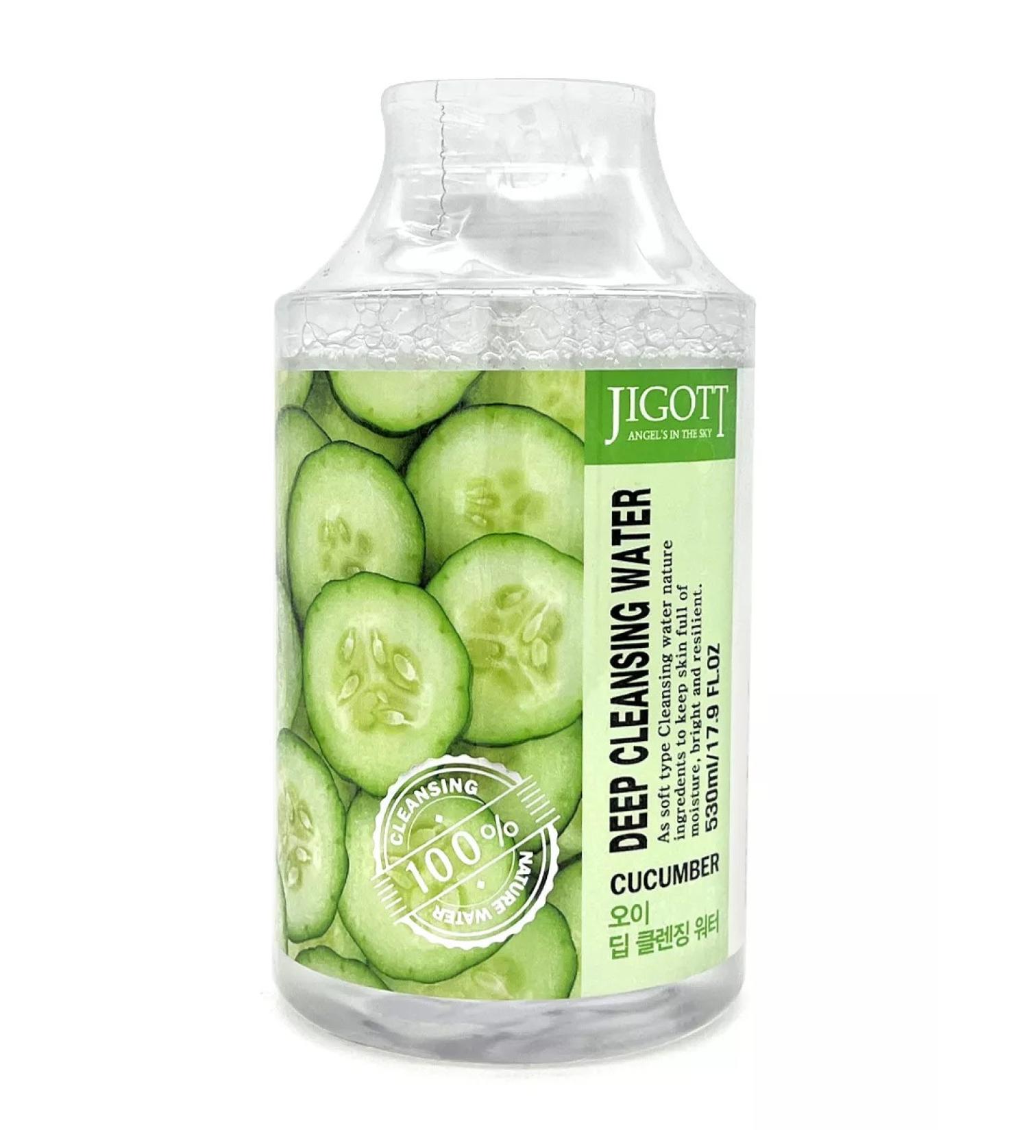 Jigott Deeply purifying water with cucumber extract 530 ml - Buy Online on GoSupps.com