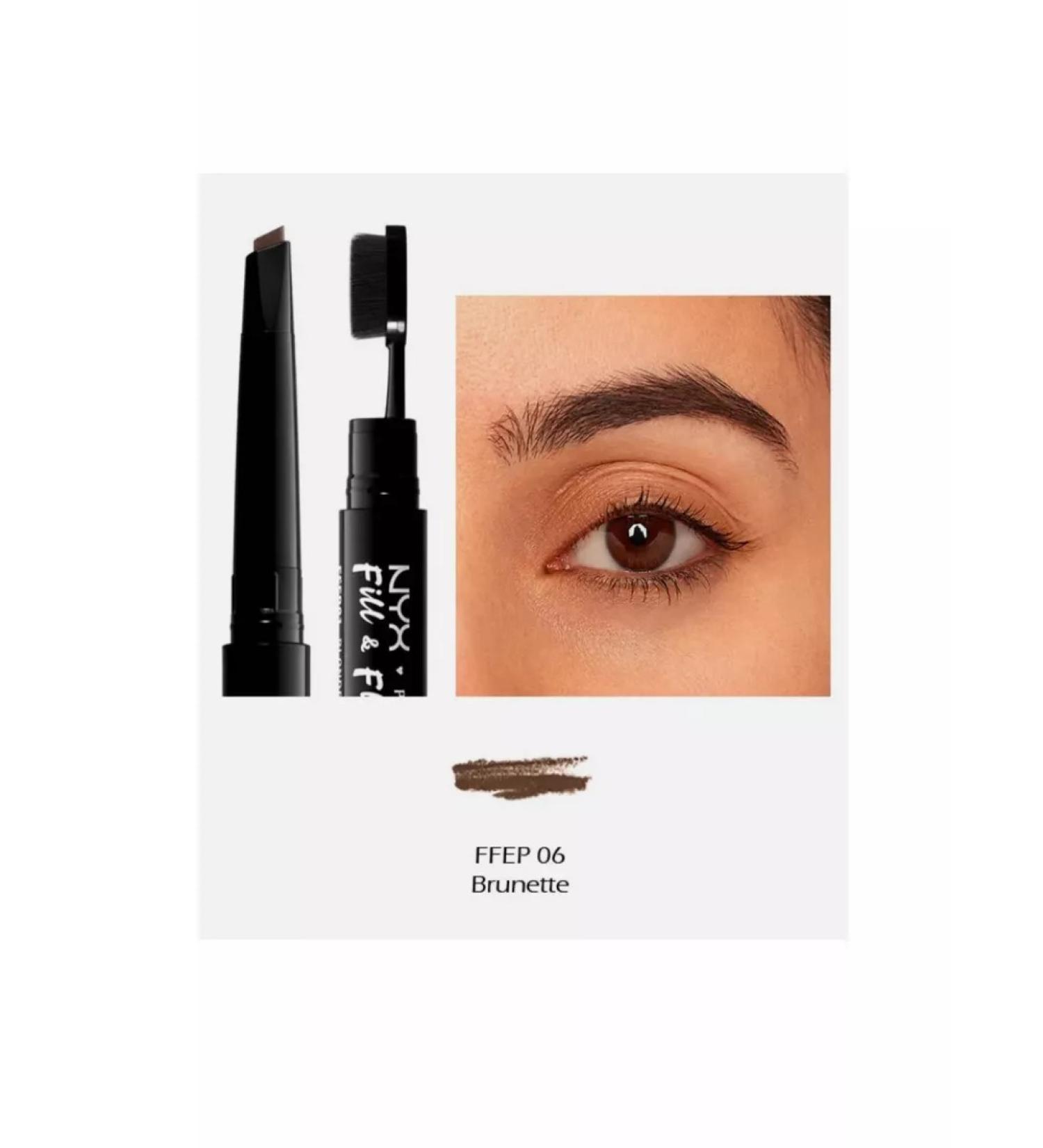 NYX Professional Makeup Fill & Fluff Eyebrow Pomade Pencil 06 eyebrows - Buy Online on GoSupps.com