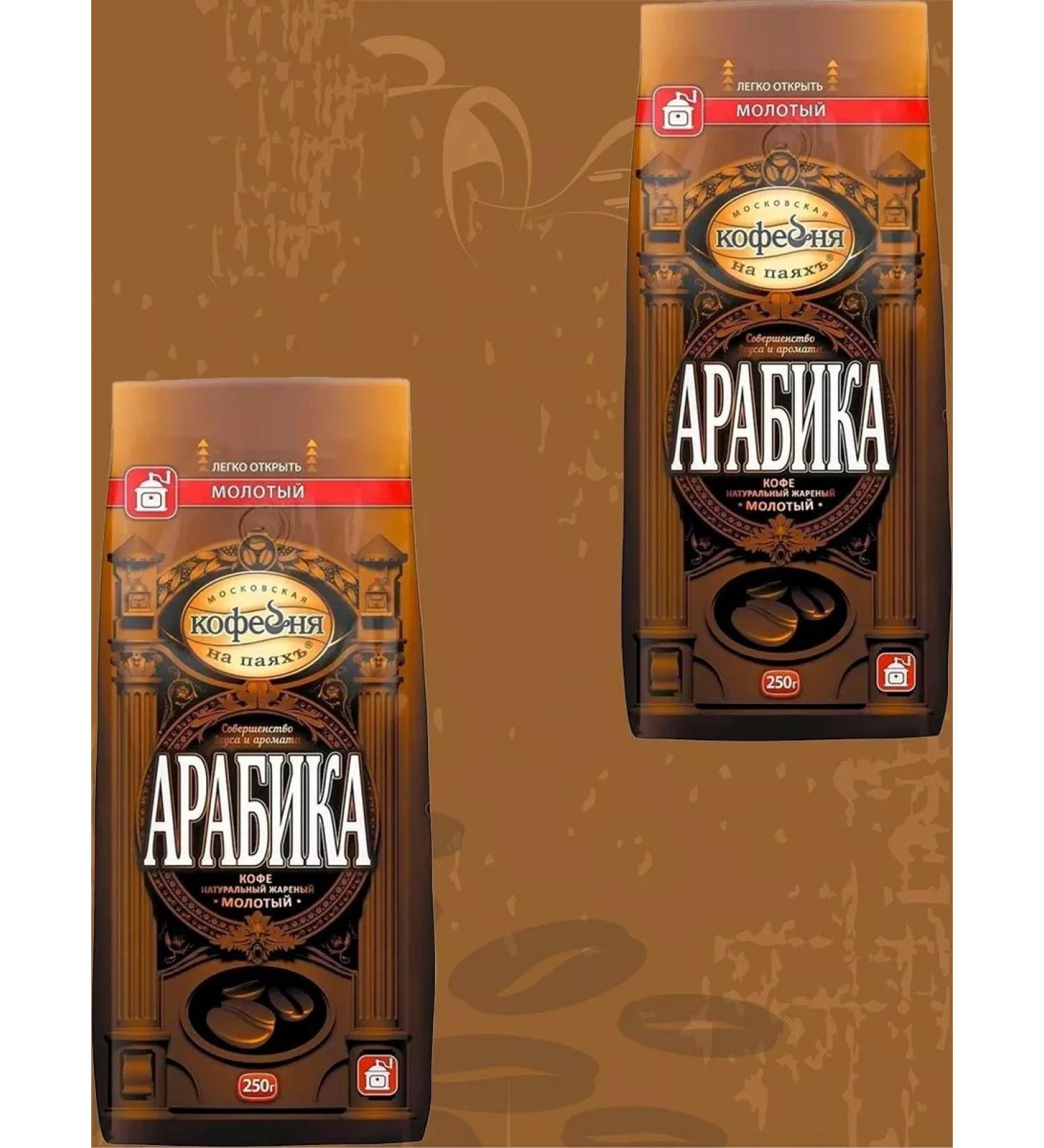Moscow Coffee Shop on Shares Coffee ground manual man transmission arabica 2 packs of 250 g - Buy Online on GoSupps.com