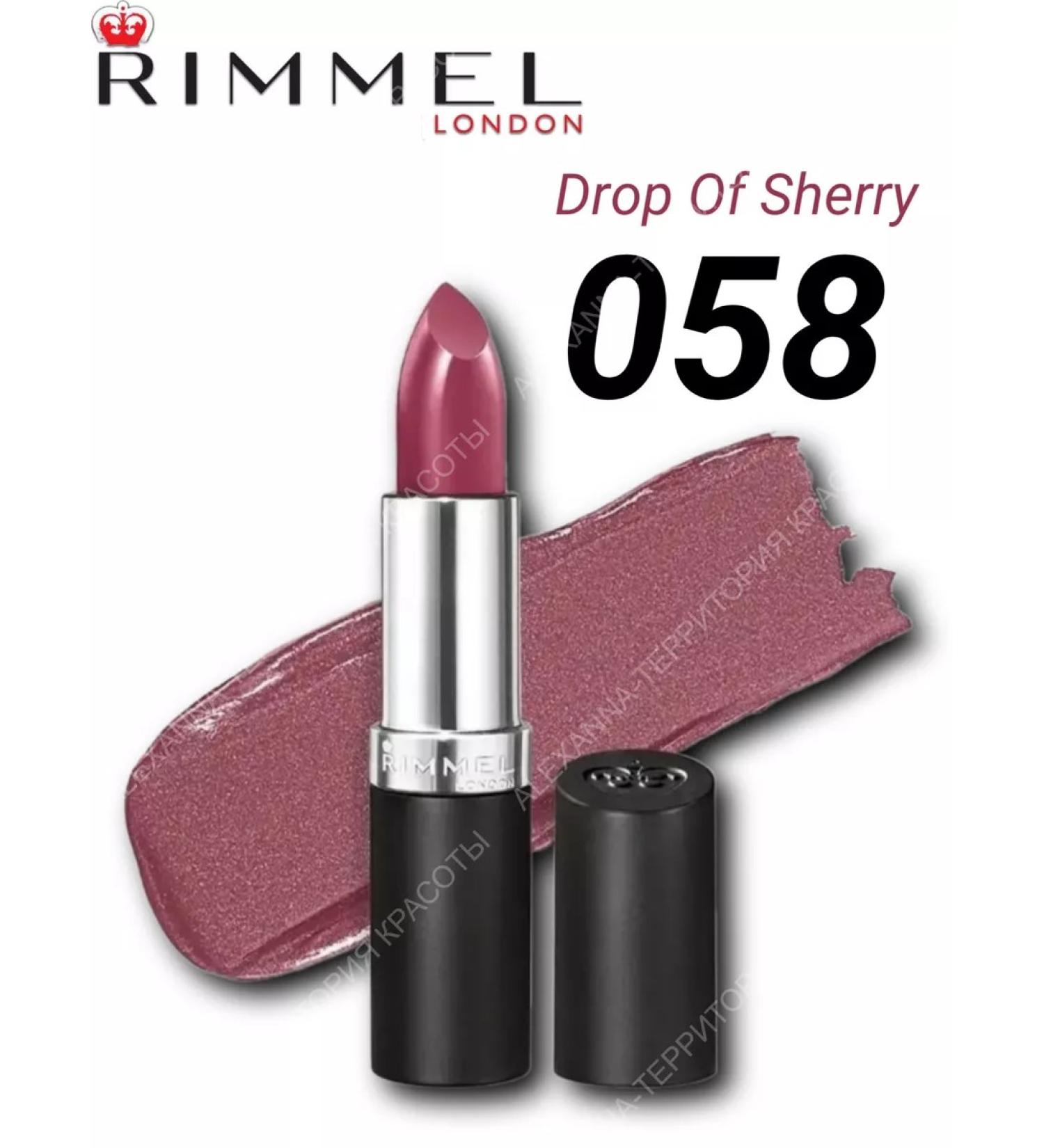 Rimmel Lipstick Lasting Finish 058 Drop of Sherry 4g - Buy Online on GoSupps.com