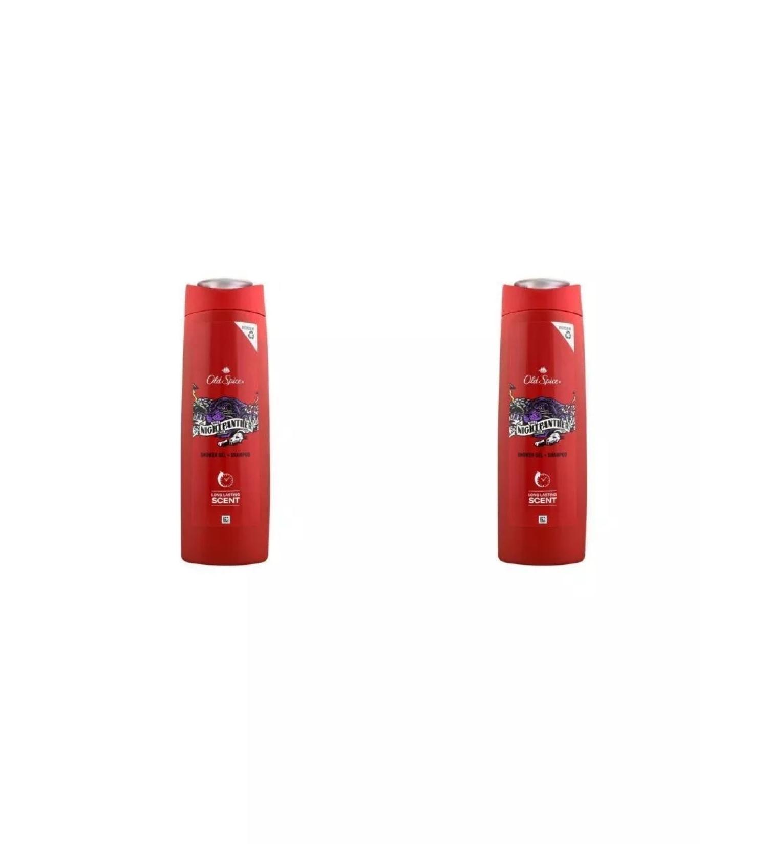 Old Spice Shower gel + nightpanther shampoo 2 pieces of 400 ml - Buy Online on GoSupps.com