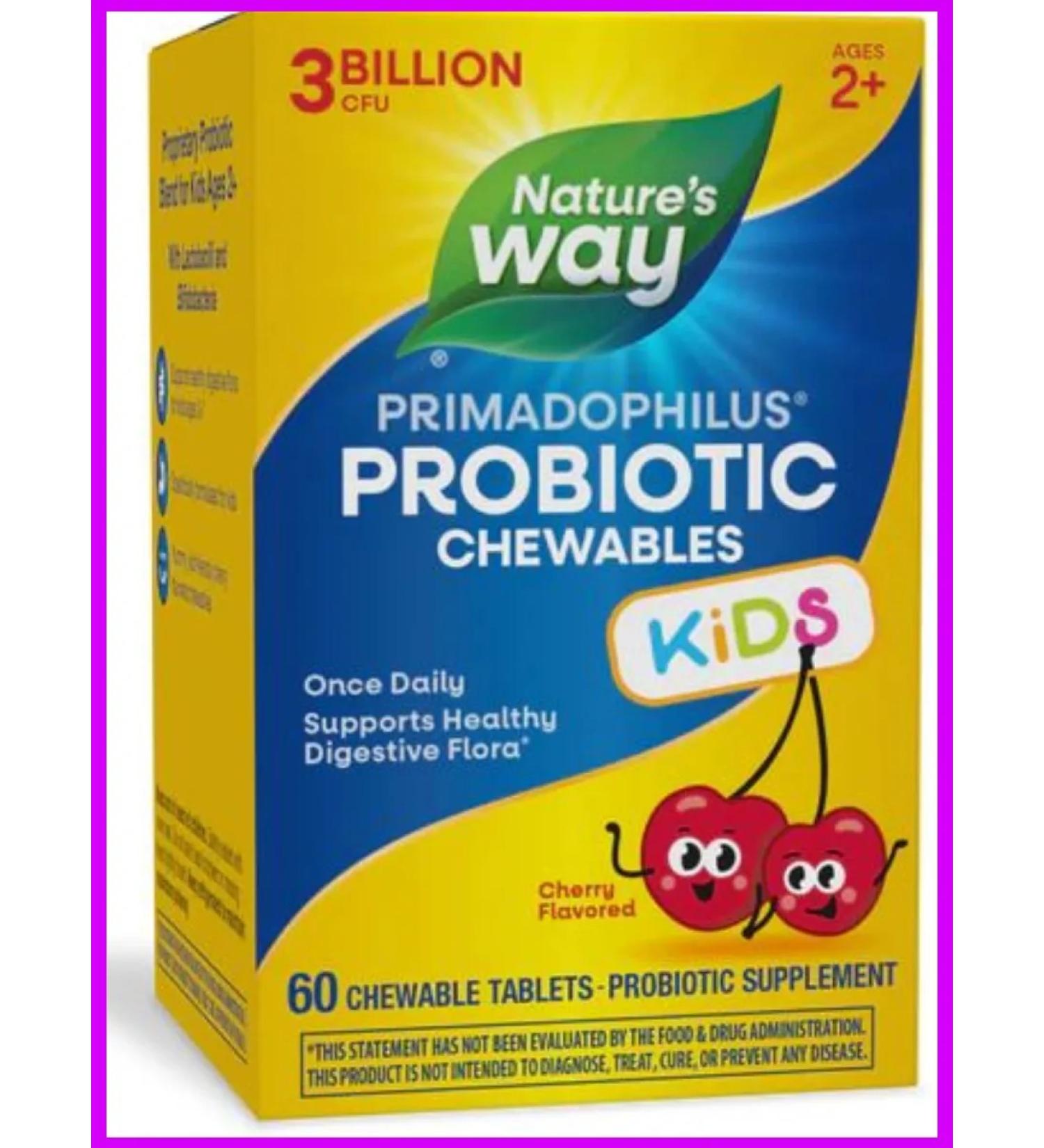 Nature's Way Probiotics for children 60 chewing tablets - Buy Online on GoSupps.com