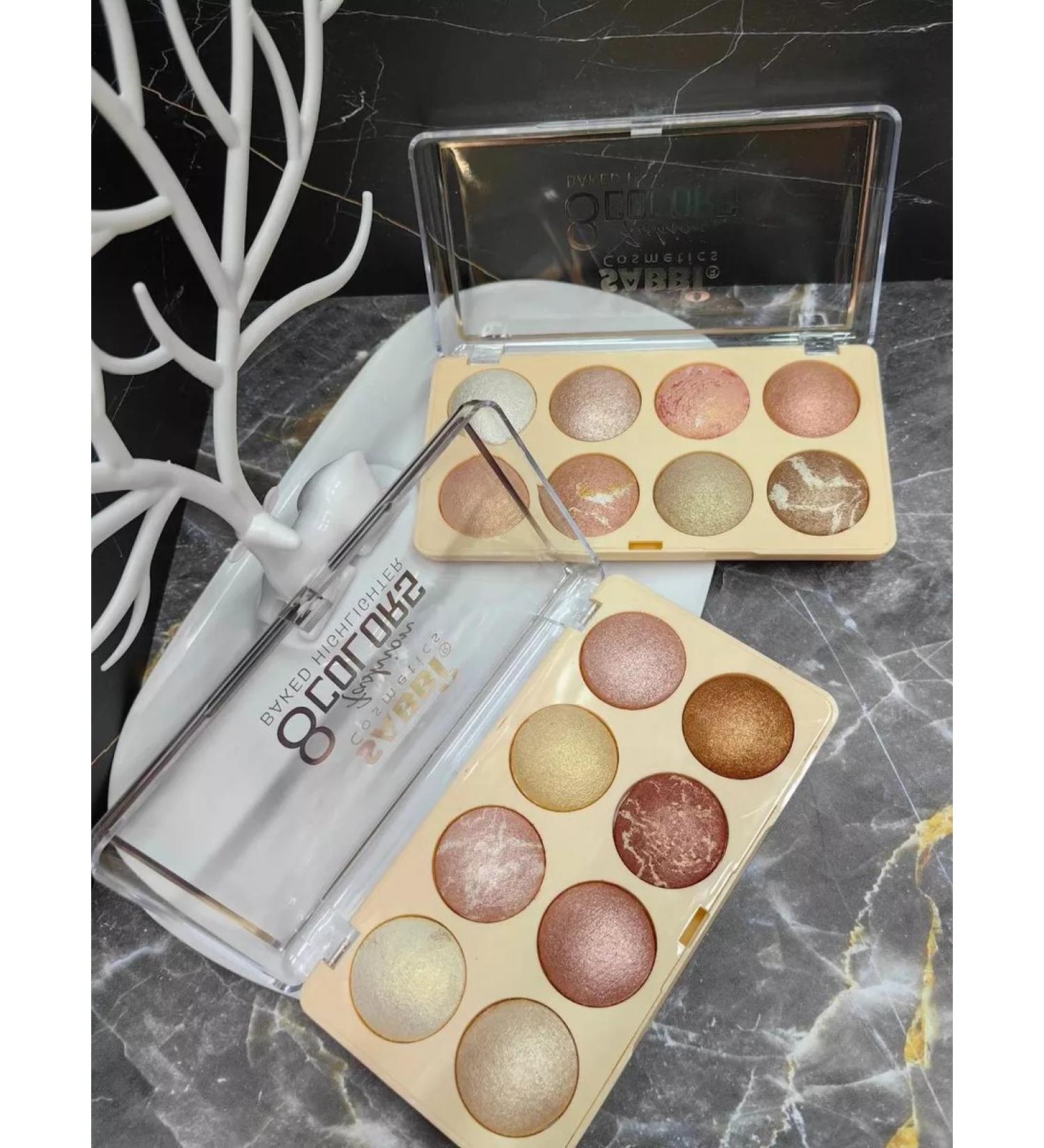 Skincare Cosmetics Highlighter for the face and body 8 in 1 sabbi original - Buy Online on GoSupps.com