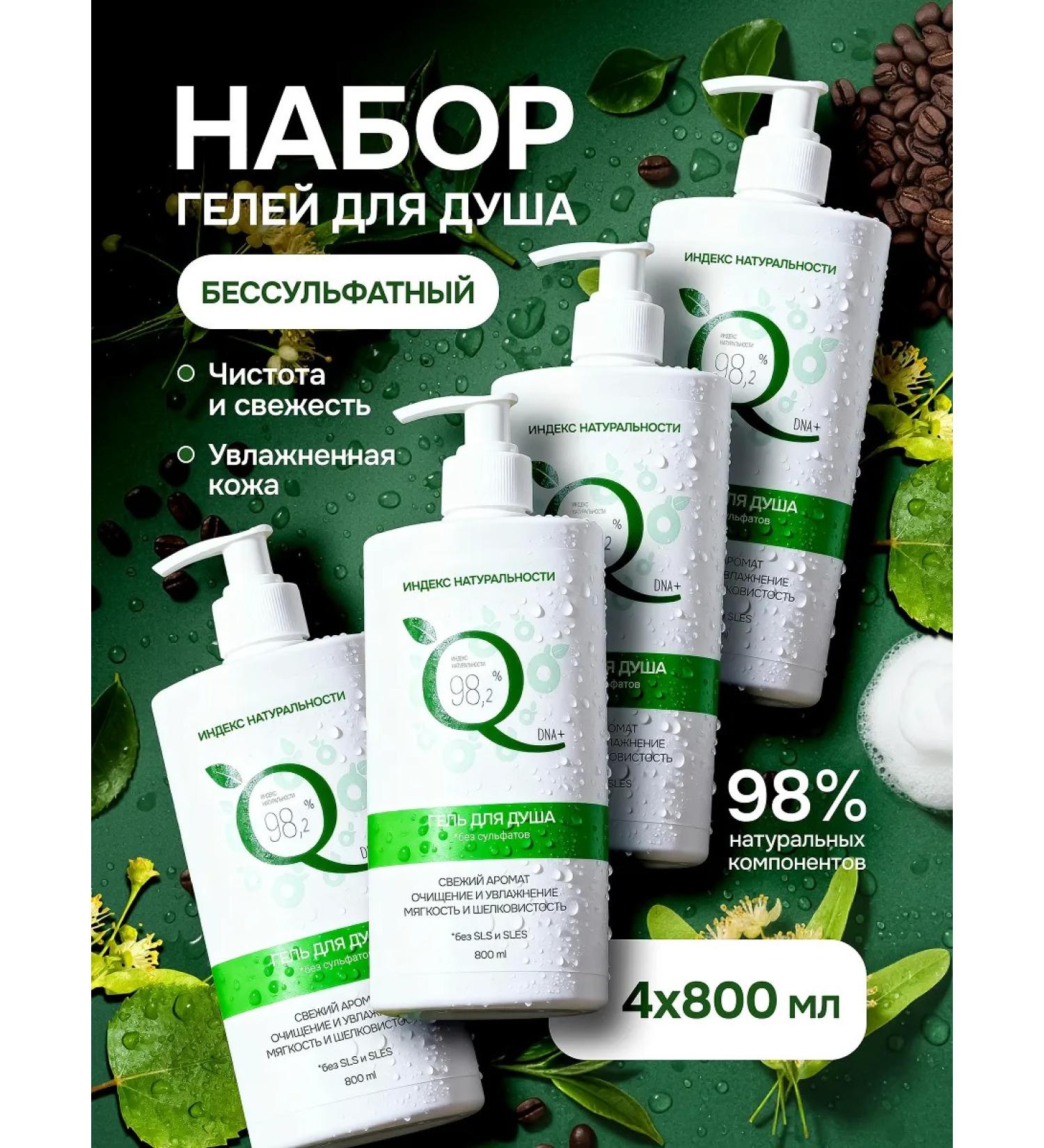 Naturalness Index Women's hair shampoo Salusculuscous set x4 - Buy Online on GoSupps.com