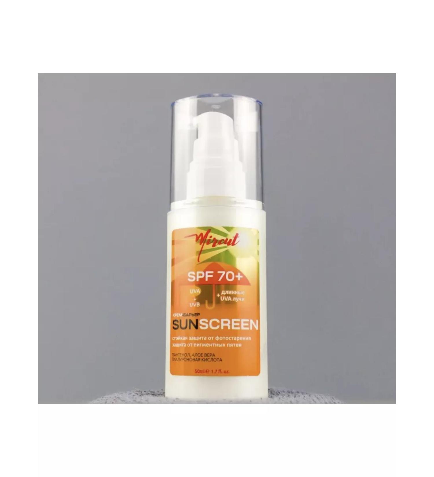 MIRCUT Cream-barrier for face and body with SPF70+ 50 ml