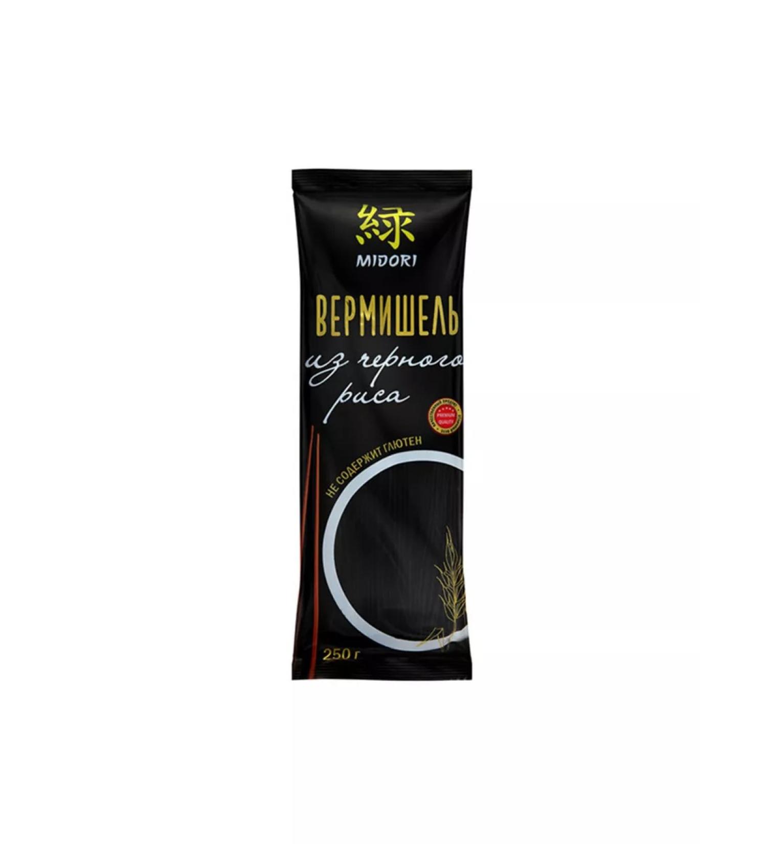 Vermicell from black rice Midori 250 gr