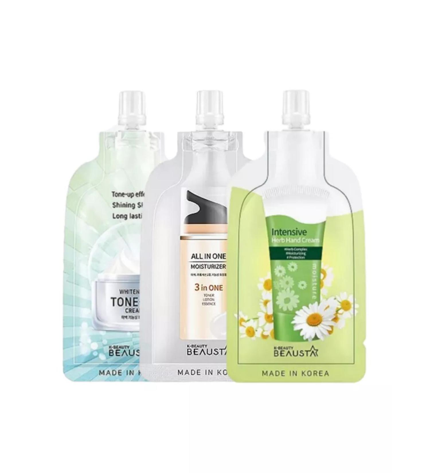 Beausta Set for daily skin care of the face and hands 3 pcs - Buy Online on GoSupps.com