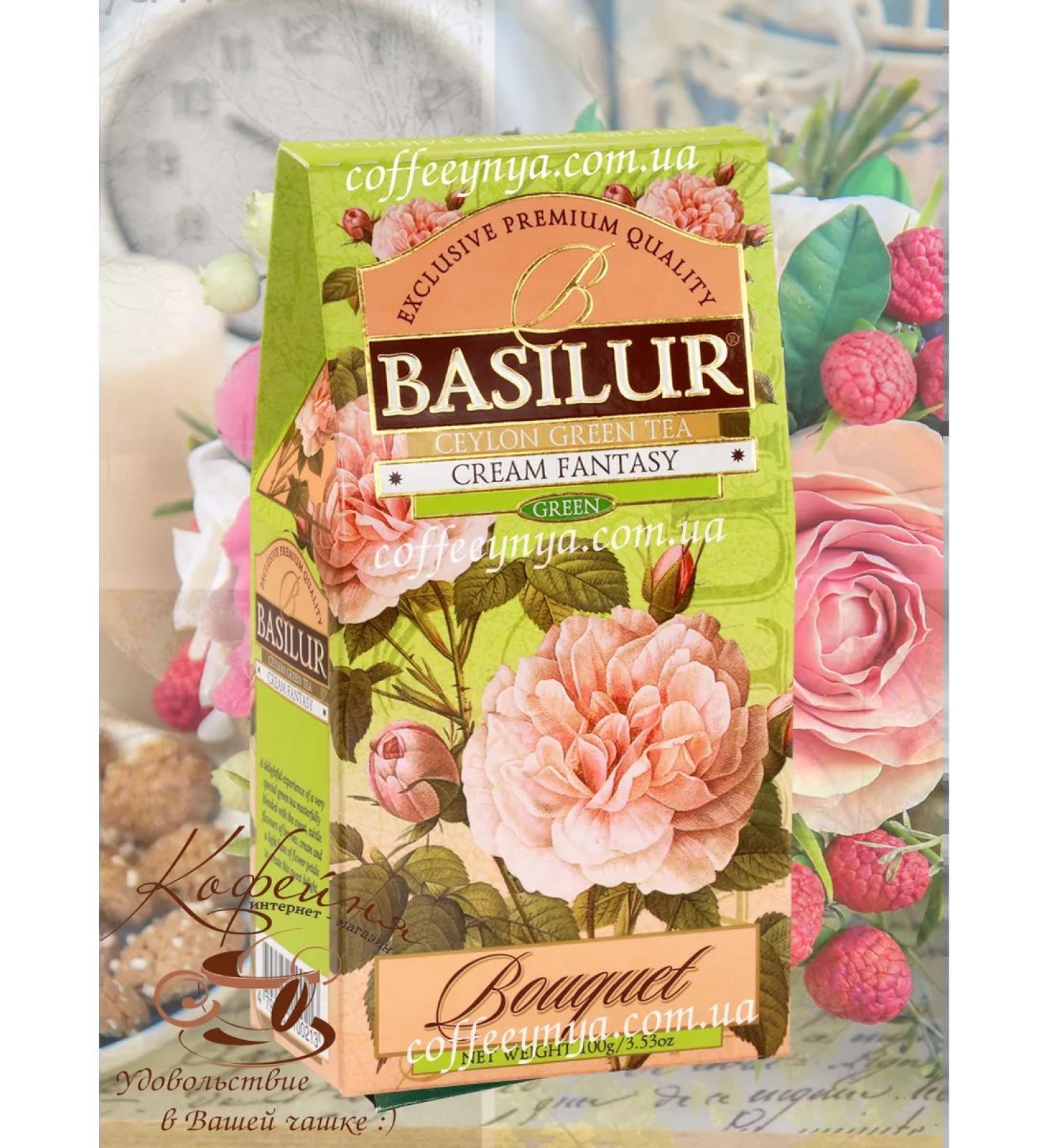 Basilur Green leaf Cream Fantasy 100 g Sri Lanka - Buy Online on GoSupps.com