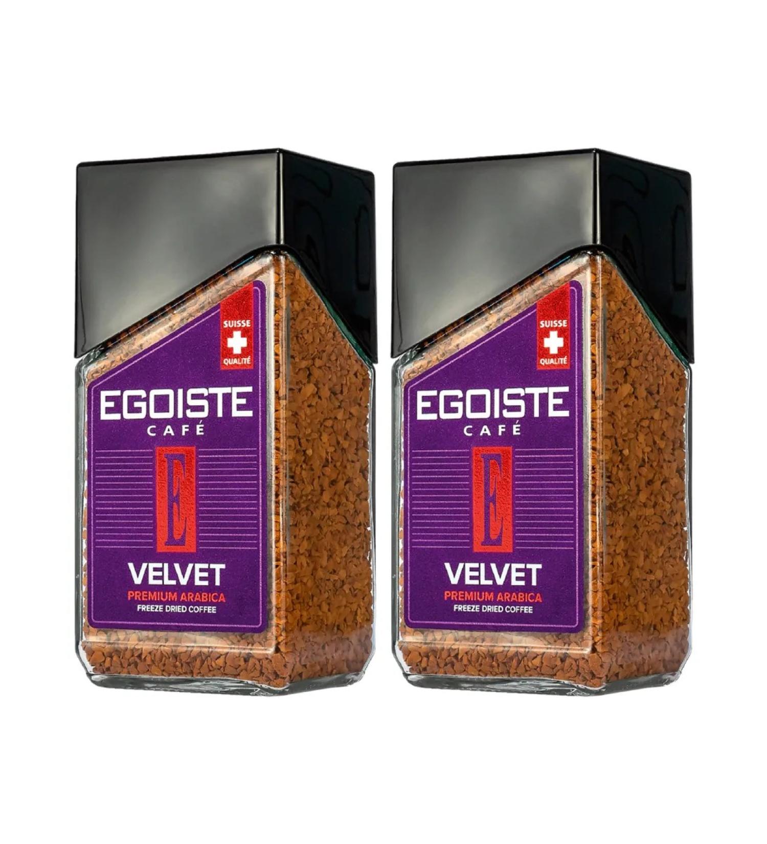 EGOISTE Coffee soluble egoist velvet 95 grams 2 pieces