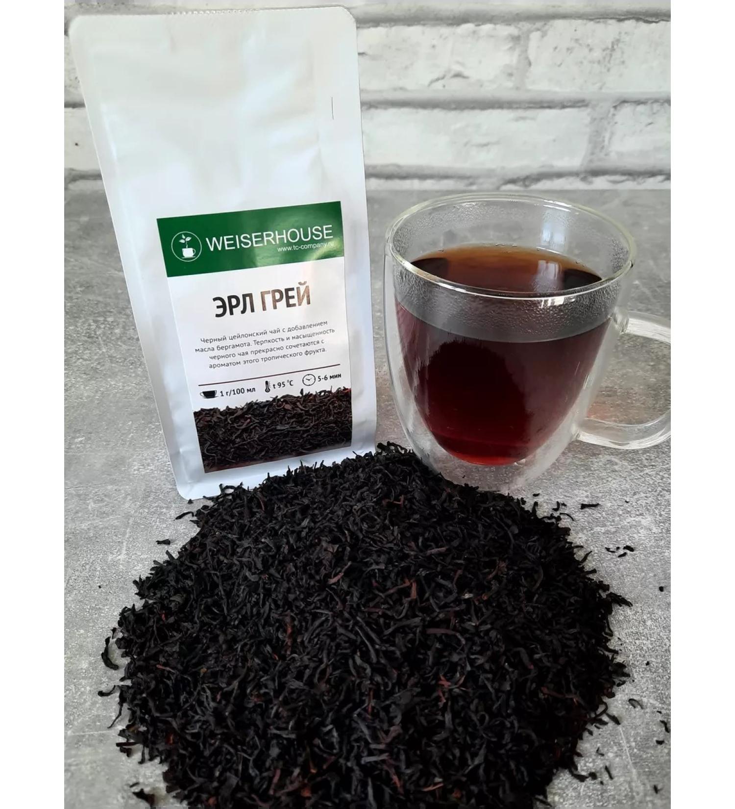 Weiserhouse Black Ceylon Tea "Earl Gray" 100 g - Buy Online on GoSupps.com