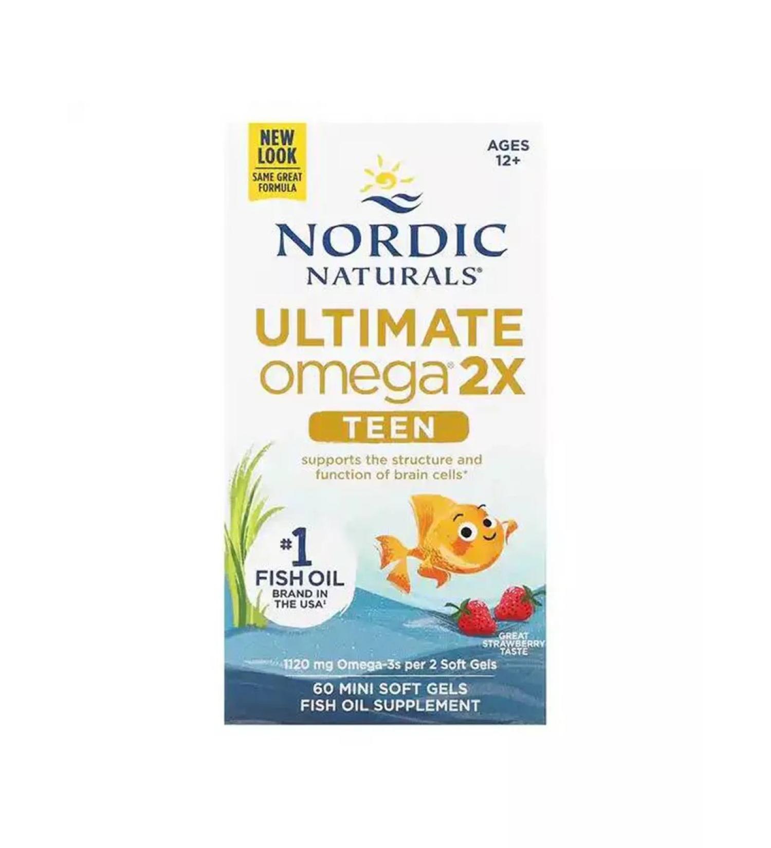 Nordic Naturals Omega-3 for teenagers 60 mini-capsule - Buy Online on GoSupps.com