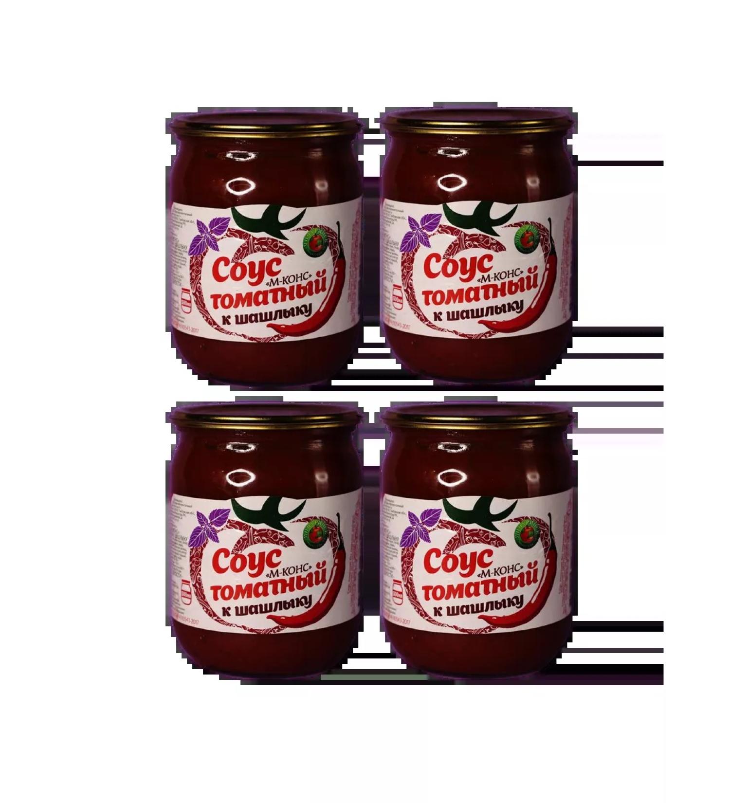 MCONS Tomatny Michurinsky sauce to barbecue 4pcs. 500 g - Buy Online on GoSupps.com
