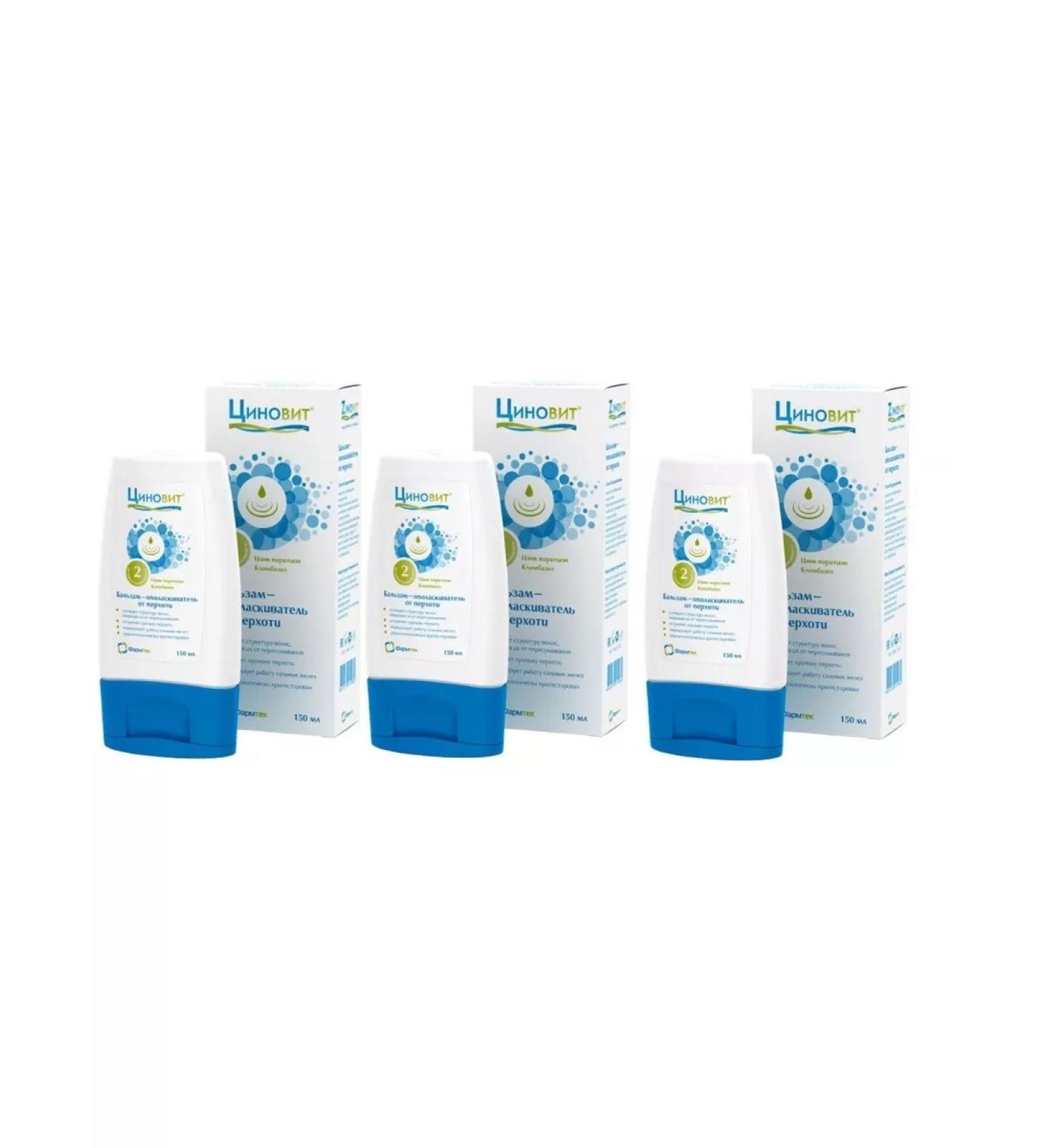 Zinnovite Balm -saucer from dandruff 150 ml - 3 pcs