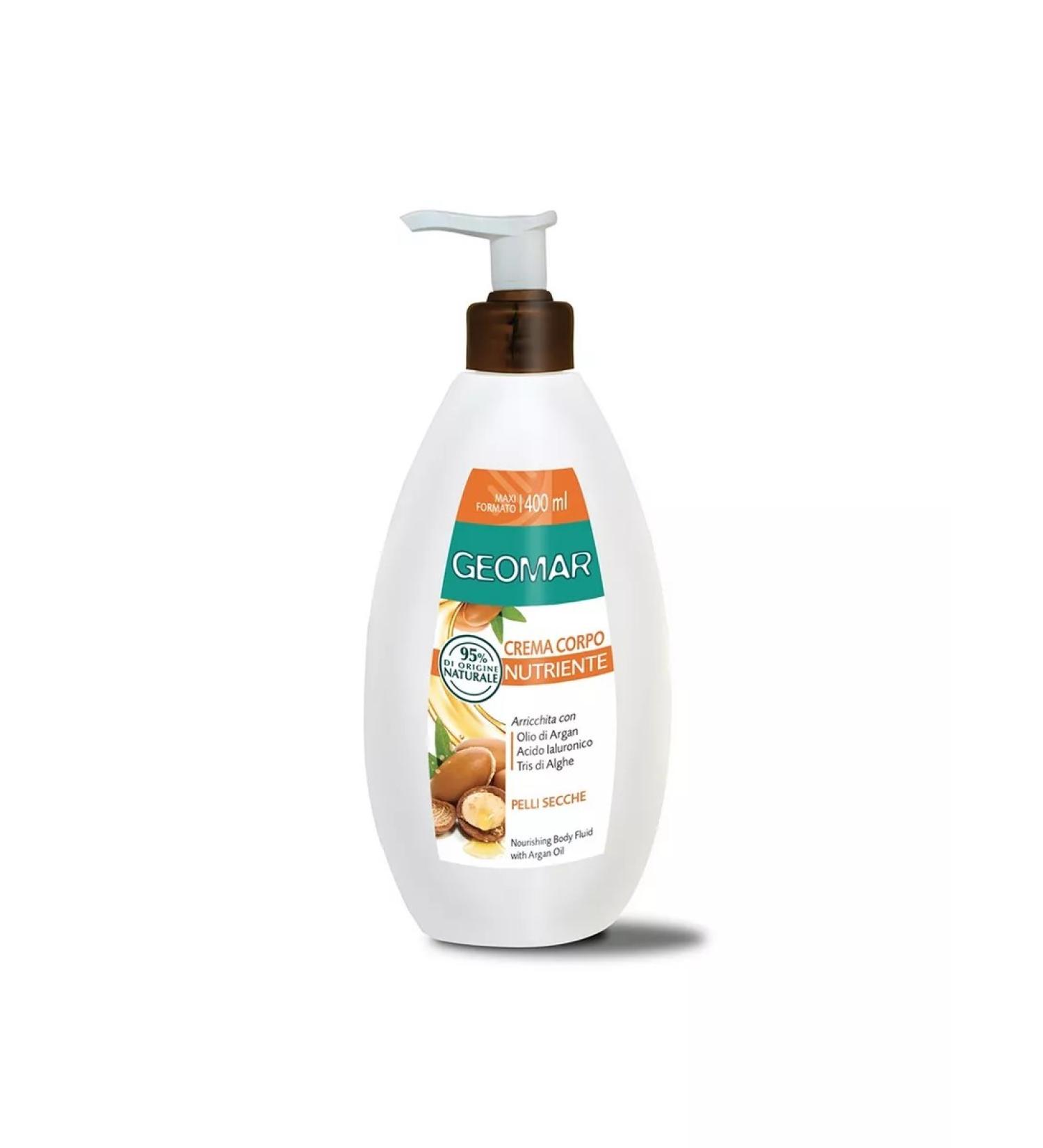 GEOMAR Body cream with argan oil nutritional oil 400 ml Italy