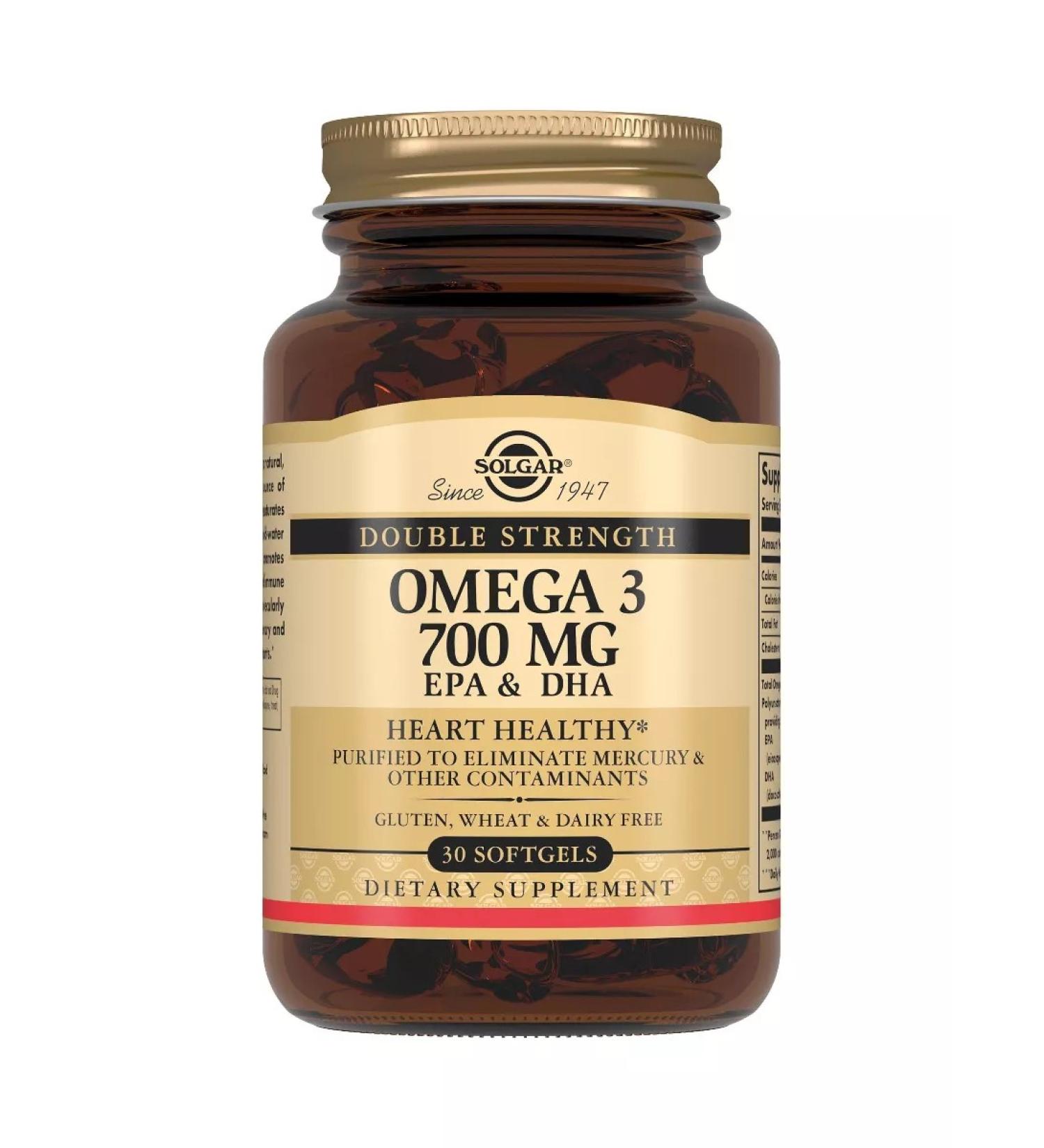 Solgar double omega-3 700 mg (EPK and DGK) 30 capsules