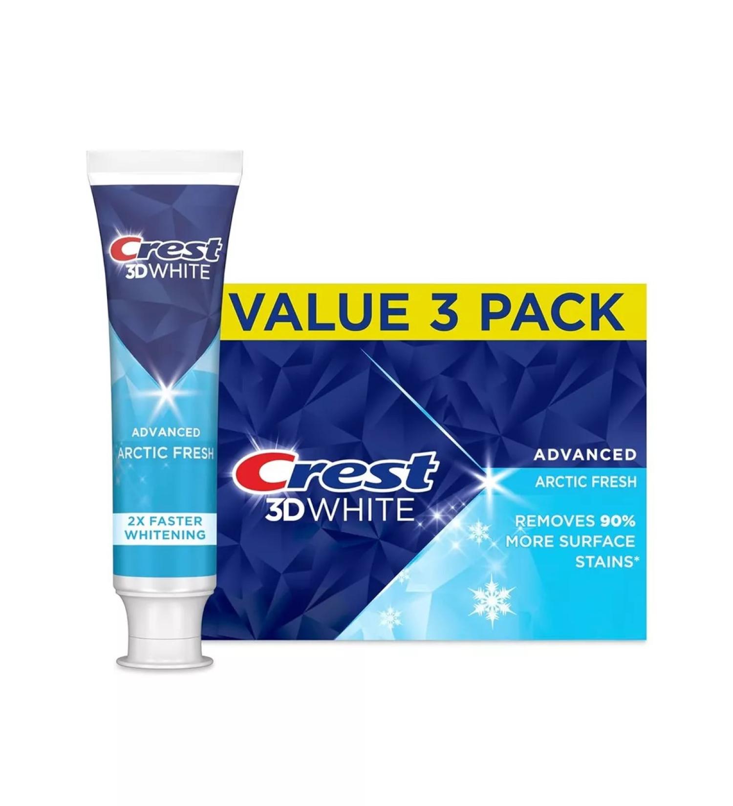 CREST 3D White Advanced Arctic Fresh - Toothpaste 93 G (3 pcs.) - Buy Online on GoSupps.com