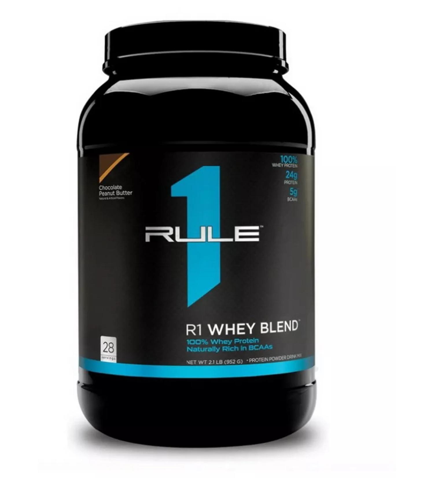 Rule 1 Protein R1 Whey Blend 900 g taste chocolate peanuts - Buy Online on GoSupps.com