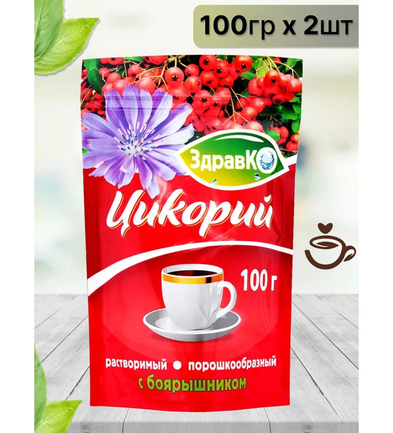 ZdravKo Chicory sublimated soluble with hawthorn 100g 2pcs - Buy Online on GoSupps.com