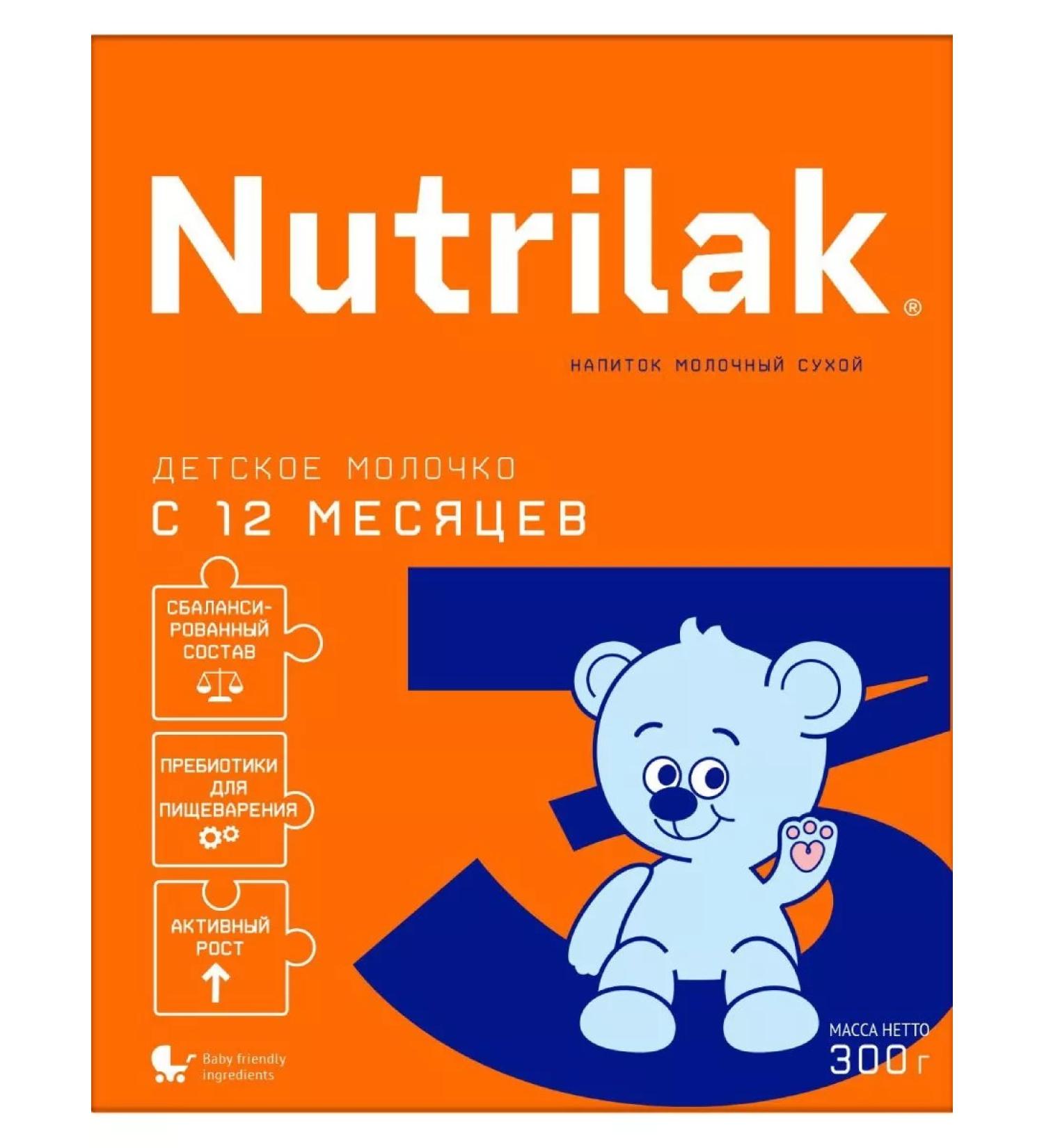 Nutrilak -3 milk drink 300g from 12 months - Buy Online on GoSupps.com