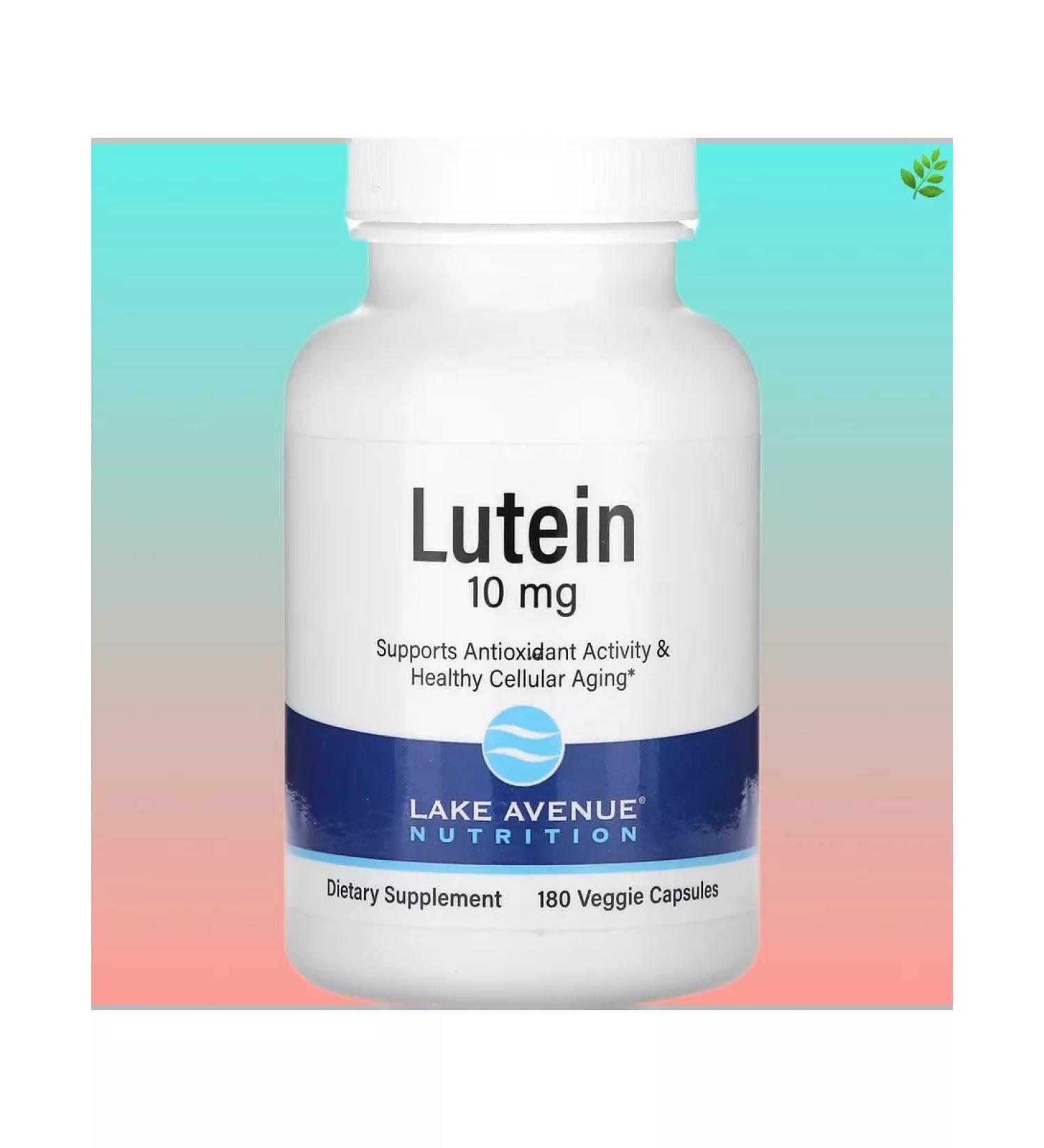 Lake Avenue Nutrition Luthein 10 mg 180 plant capsules - Buy Online on GoSupps.com