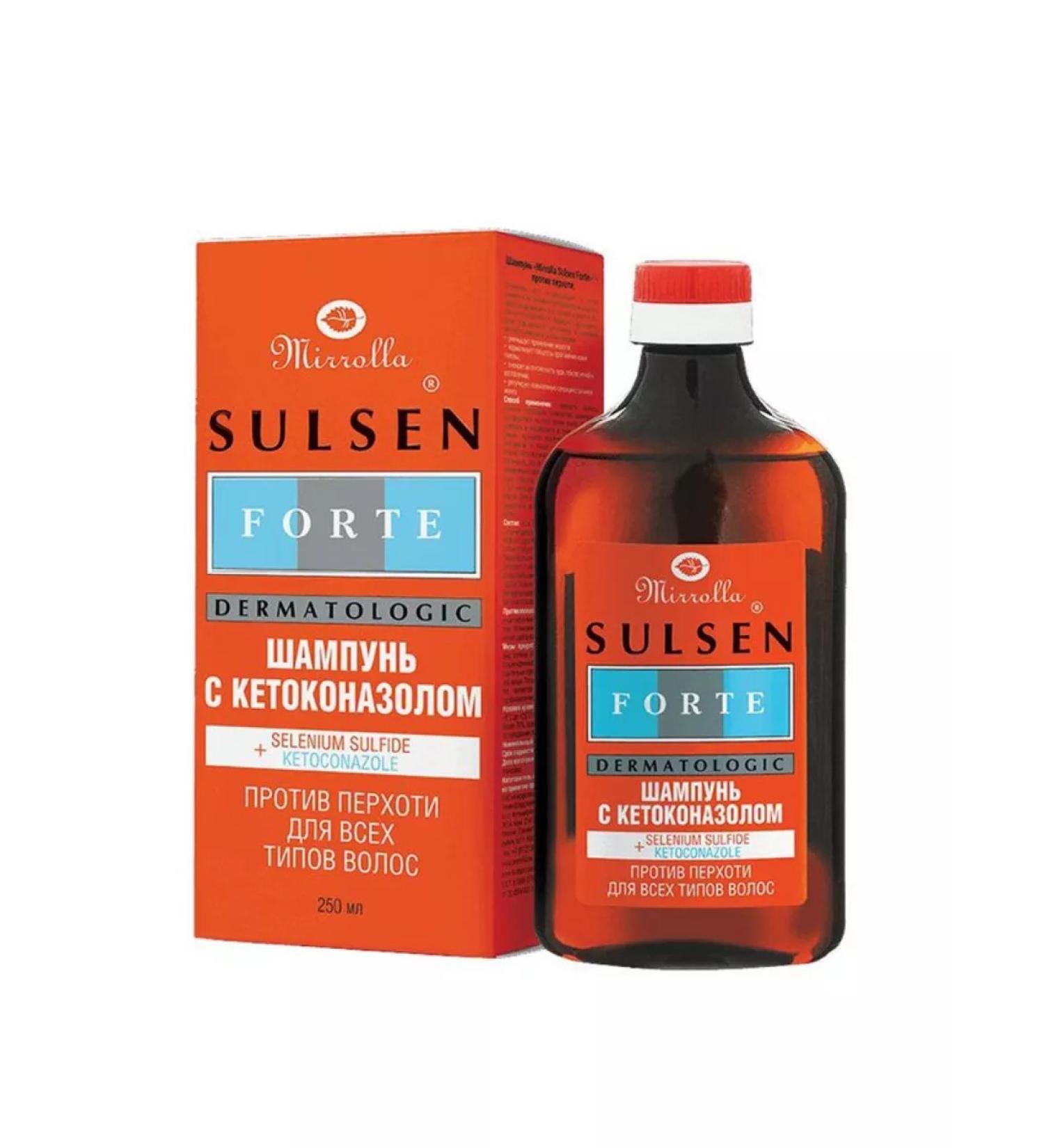 mirrolla Sulsen Forte shampoo against dandruff with ketoconazole 250 ml