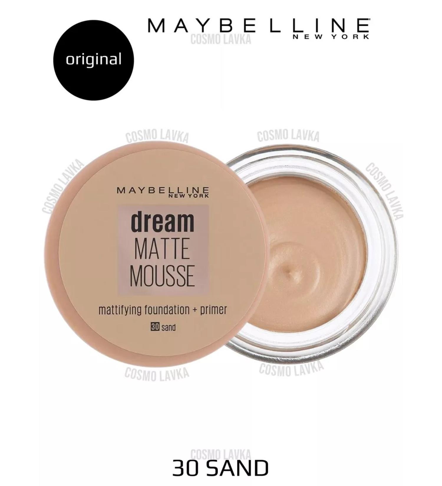 Maybelline New York Dream Matte Mousse Tonal Facial Cream 30 Sand - Buy Online on GoSupps.com