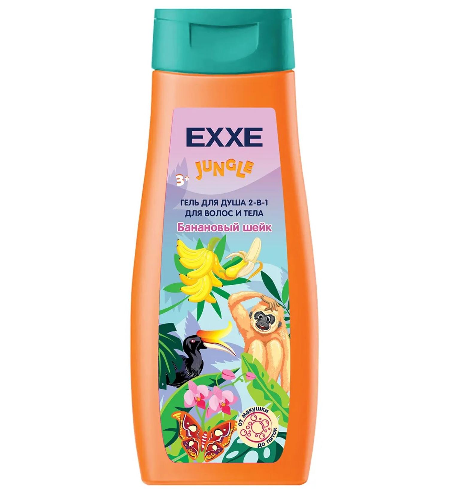 EXE Shower gel children's jungle 3+ banana neck 400ml - Buy Online on GoSupps.com