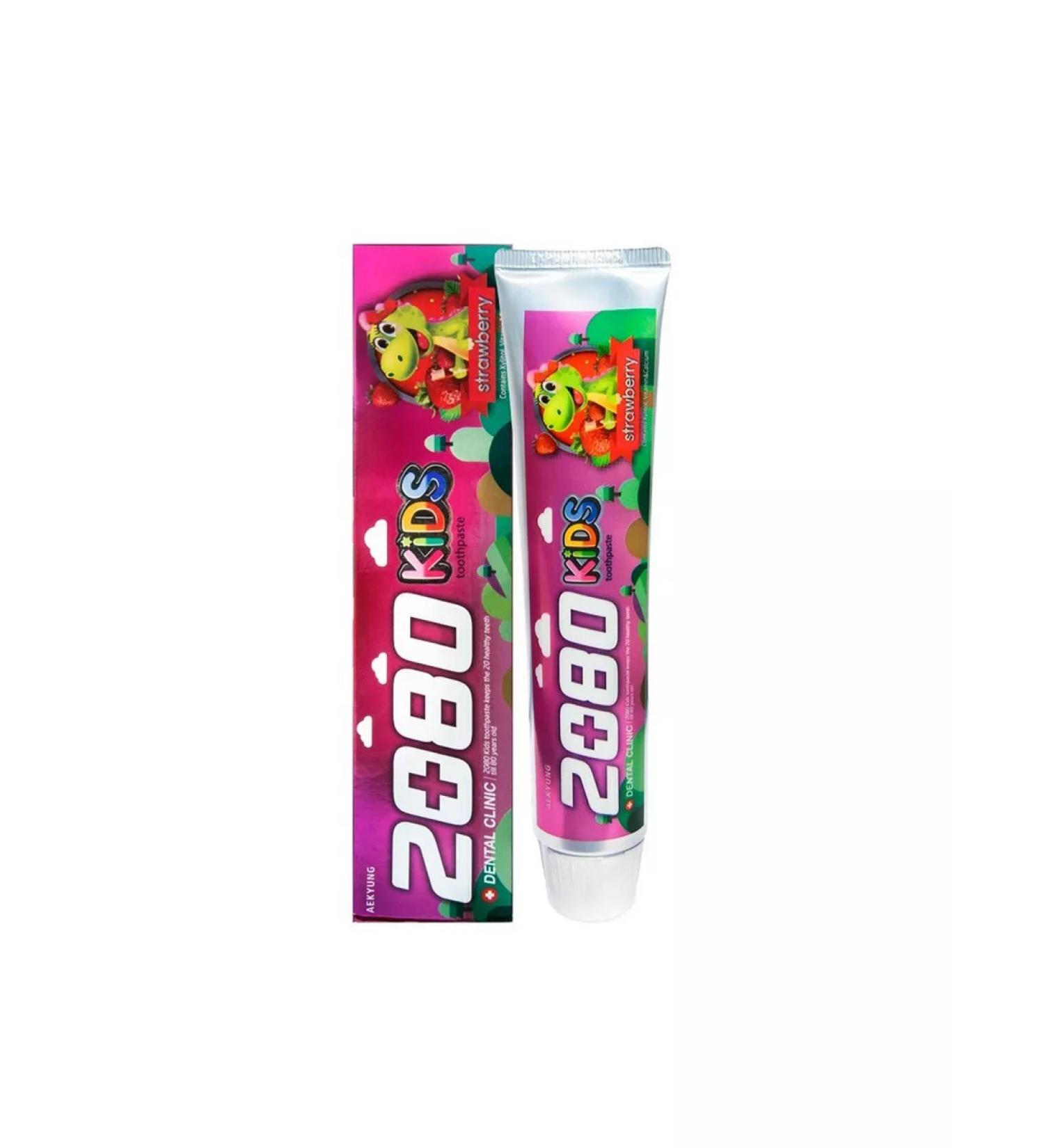 Aekyung Dental Clinic Toothpaste 2080 Children's strawberries 80 g - Buy Online on GoSupps.com