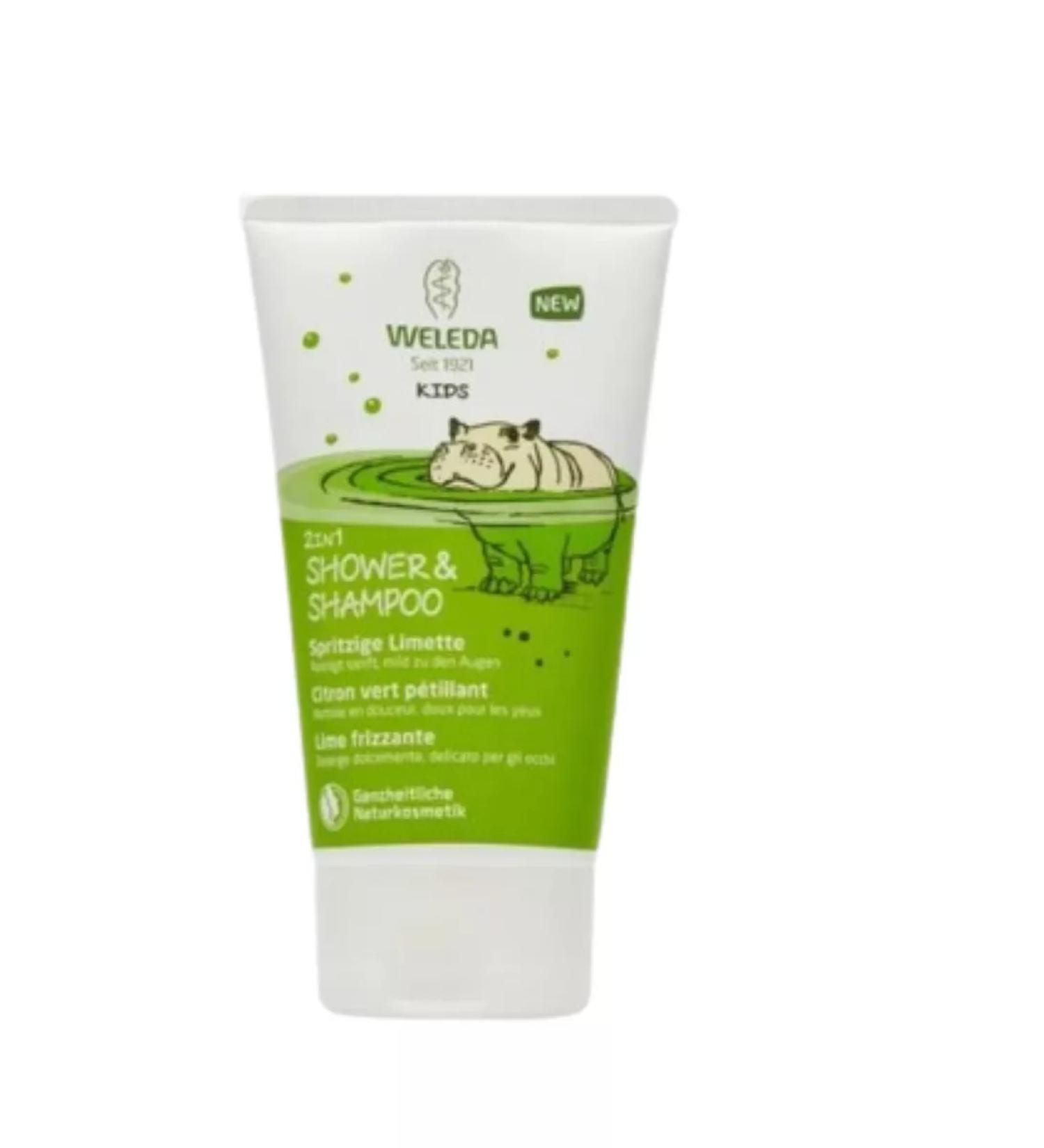 WELEDA Children's shampoo-gel hair and body "Lime" 150 ml - Buy Online on GoSupps.com