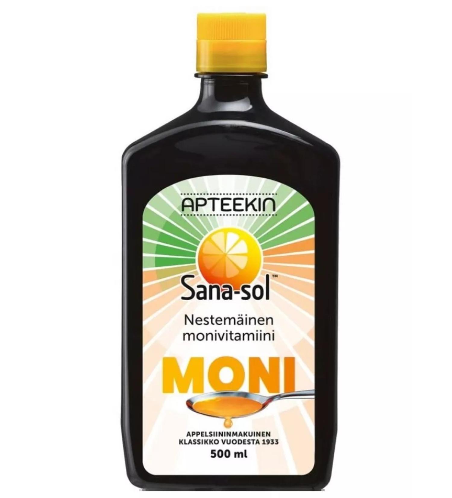 SUOMI Vitamins for children SANA-SOL MONI for immunity 500 ml - Buy Online on GoSupps.com
