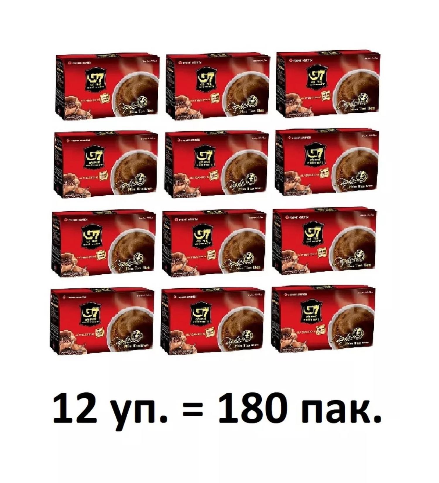 Trung Nguyeng 12u. Vietnamese soluble black coffee G7 (15pak X 12) - Buy Online on GoSupps.com