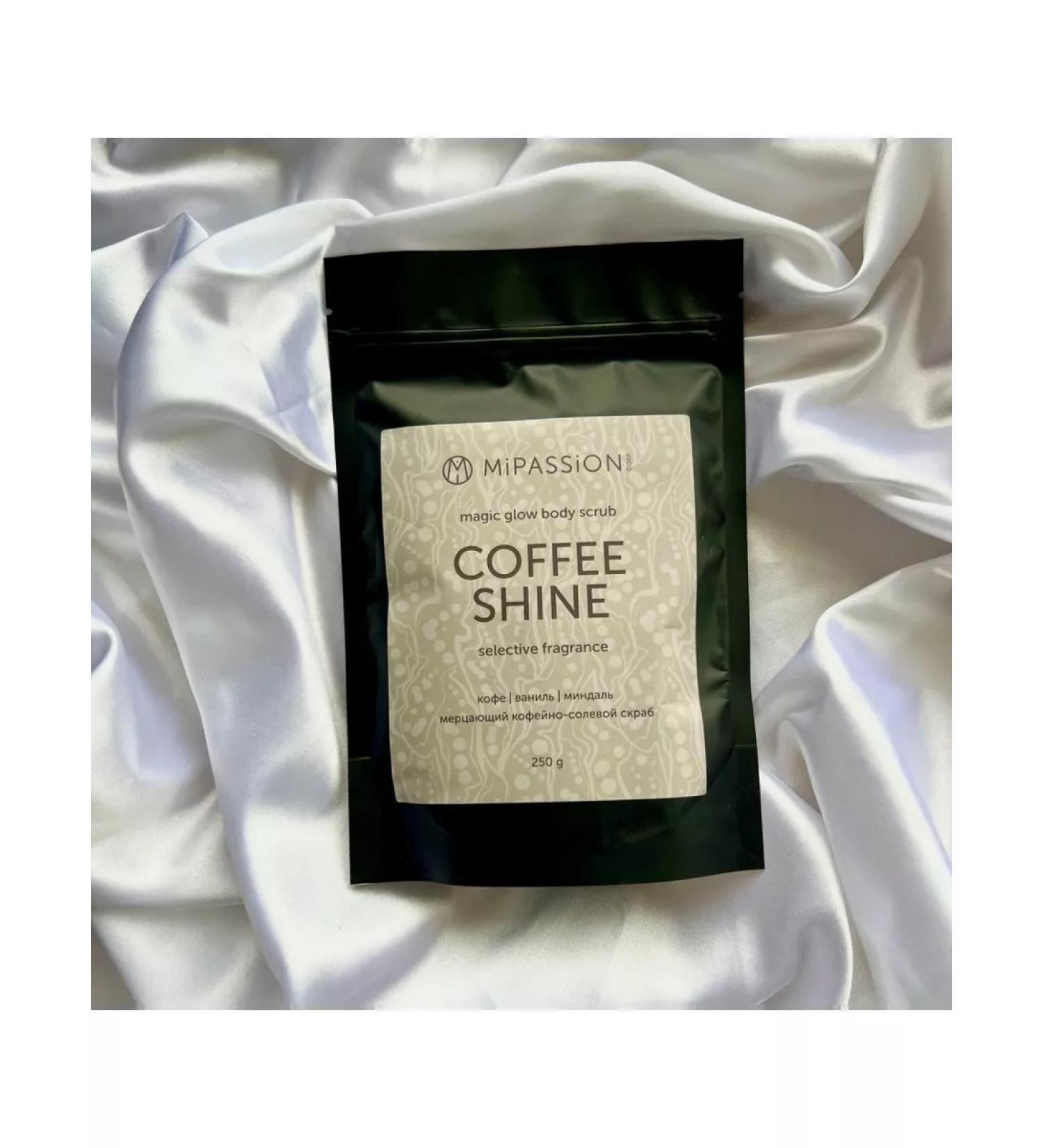 MiPASSiON Flickering body scrub "Coffee Shine" Magical Glow