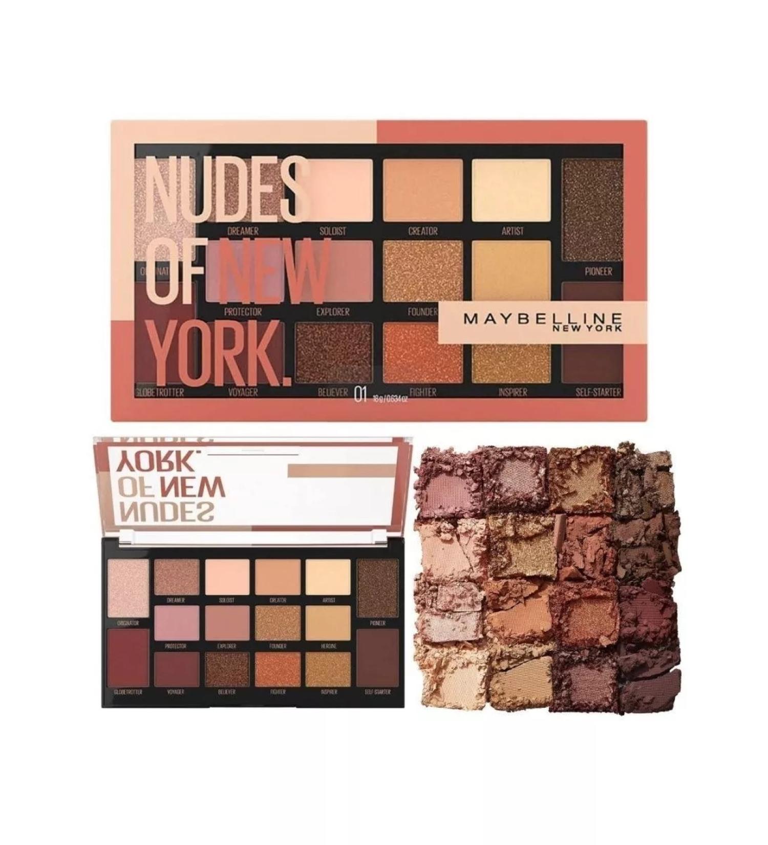 Maybelline New York Palette of Feature shadows The Nudes Paletka of New York