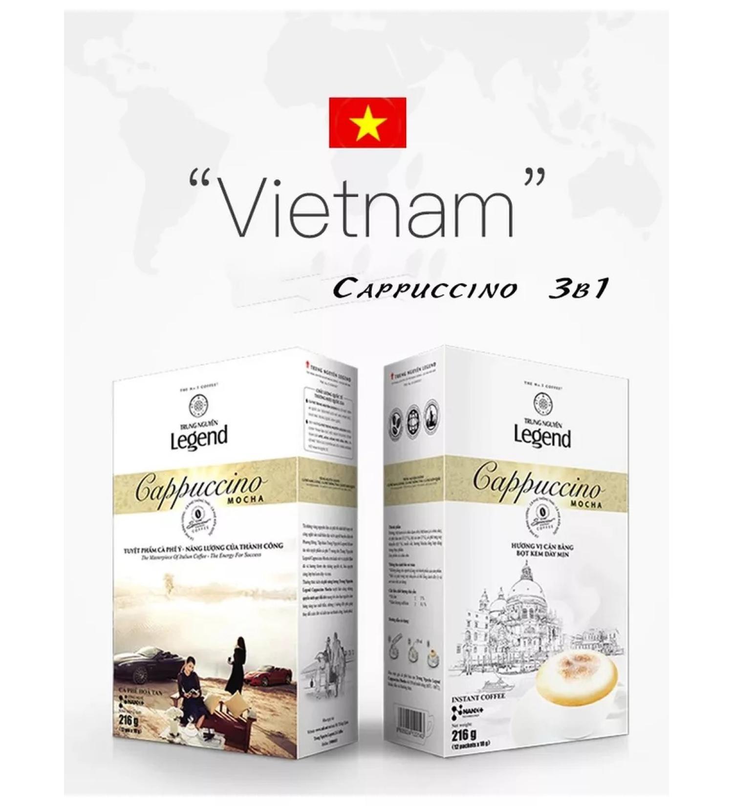 TRUNG NGUYEN Drink Coffee Soluble Mocco-Kapuchino 3B1 216 g - Buy Online on GoSupps.com