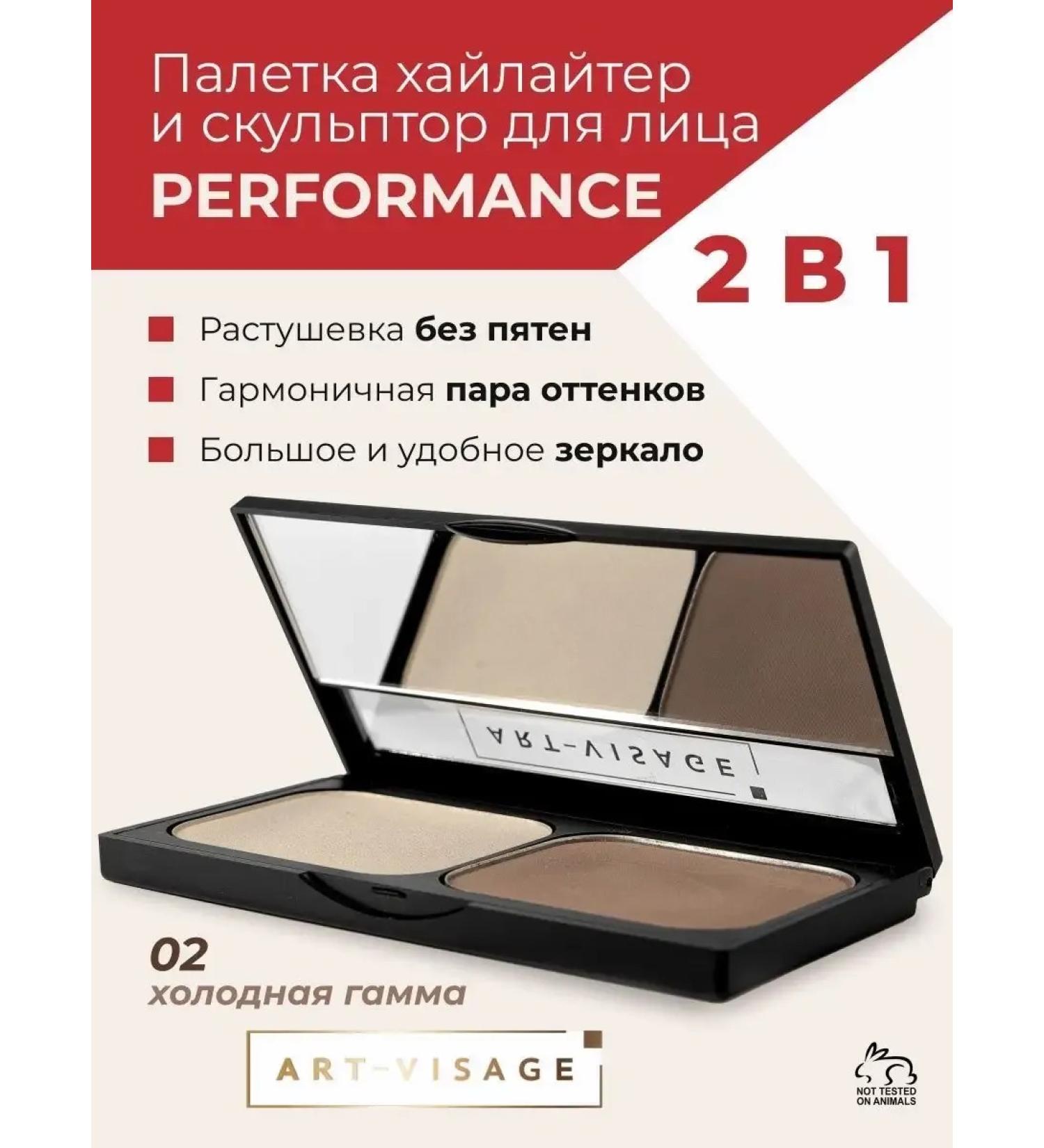 Highlighter and Facial Sculptor dry in Perfomance palette - Buy Online on GoSupps.com