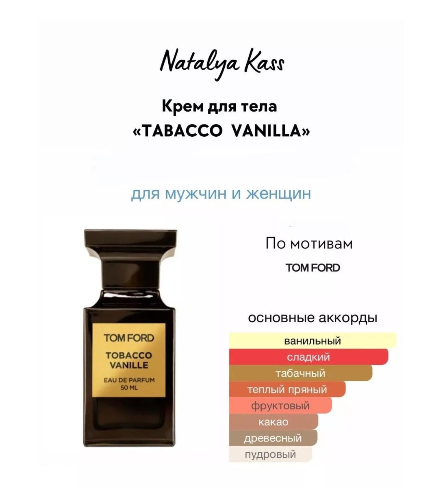 Body cream "Tobacco and vanilla" - Buy Online on GoSupps.com