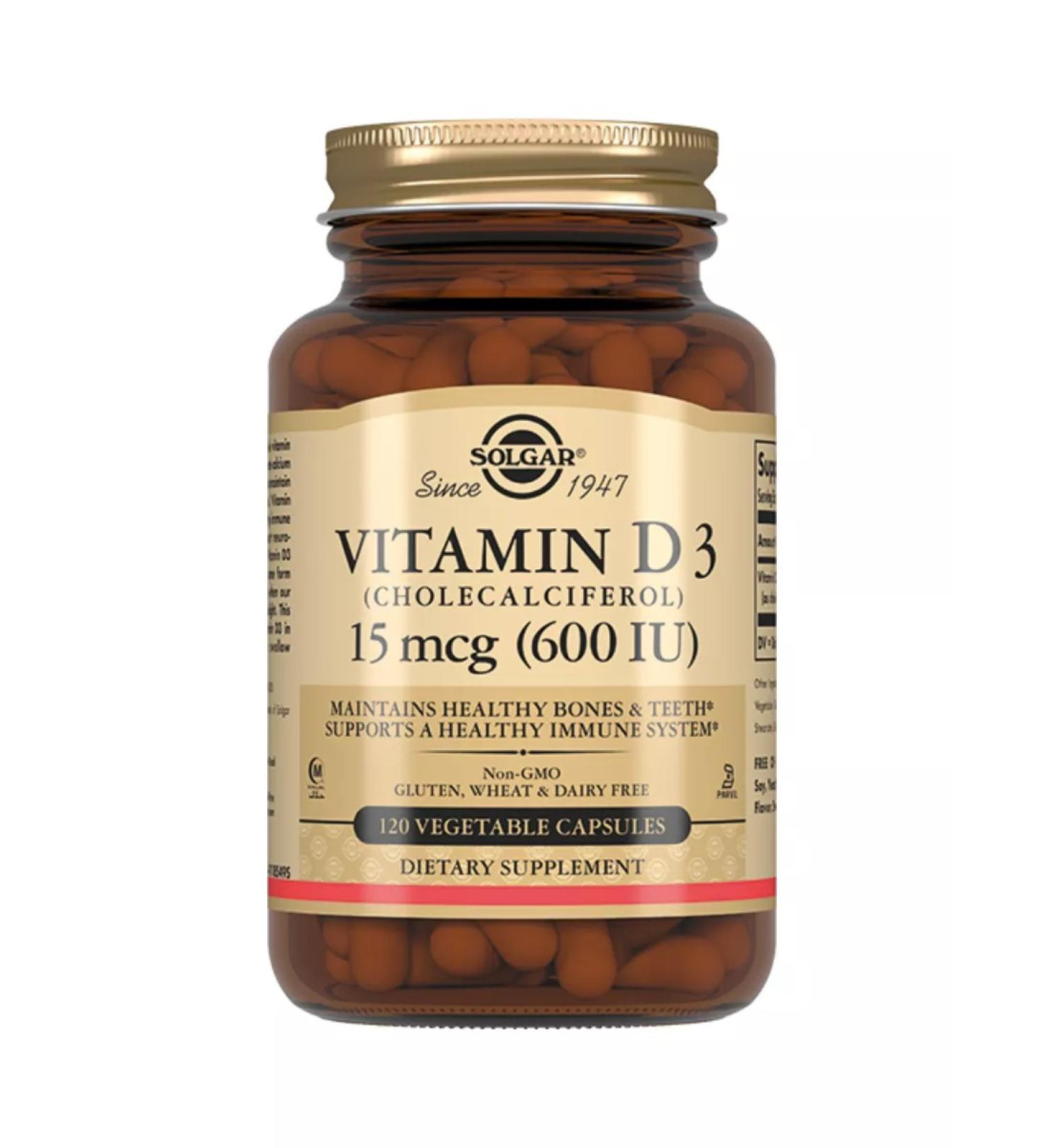 Solgar Vitamin D3 600 IU 120 pcs - Buy Online on GoSupps.com