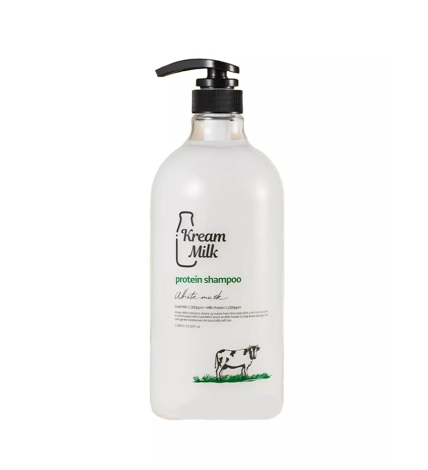 Cream Milk Hair shampoo Protein Shampoo White Musk 1100 ml