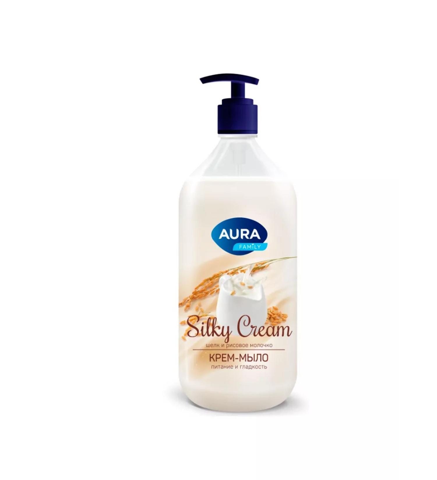 Aura Cream - soiled Silky - silk and rice milk 1 liter