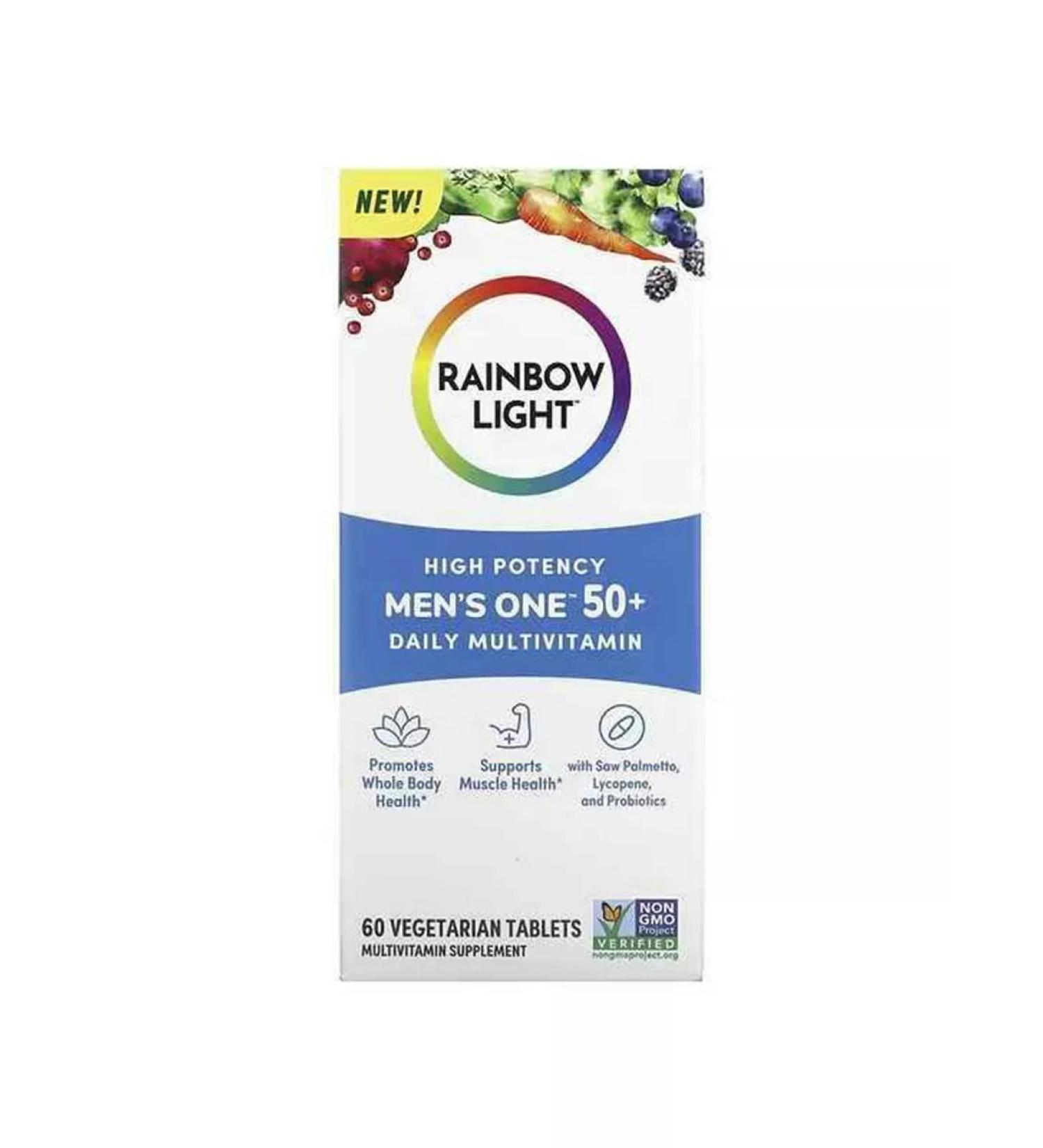 Rainbow Light Men One 50+ Daily multivitamins 60 tablets - Buy Online on GoSupps.com