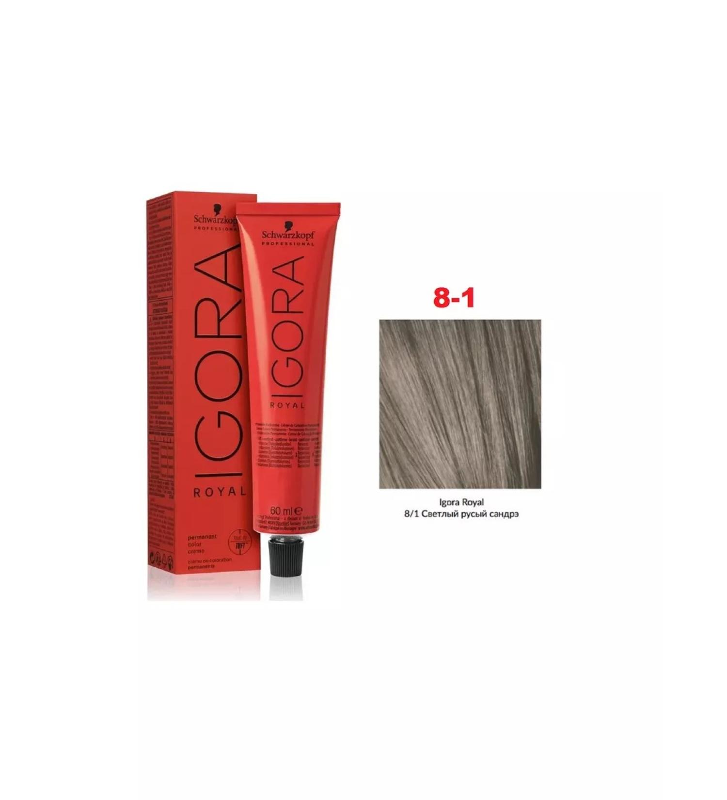 Igora Schwarzkopf Royal Cream-color 8-1 60 ml - Buy Online on GoSupps.com