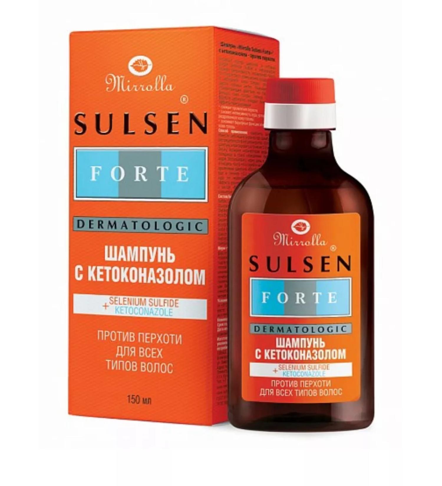 Mirrolla sulsen forte Sulesen shampoo with ketoconazole against dandruff 150 ml