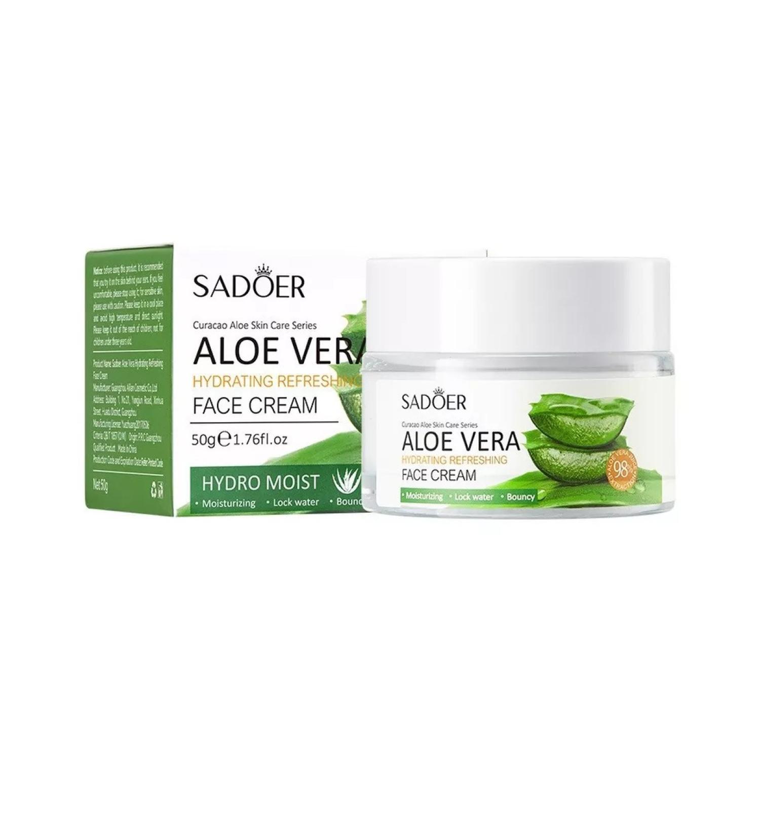 sadoer Moisturizing face cream with scarlet