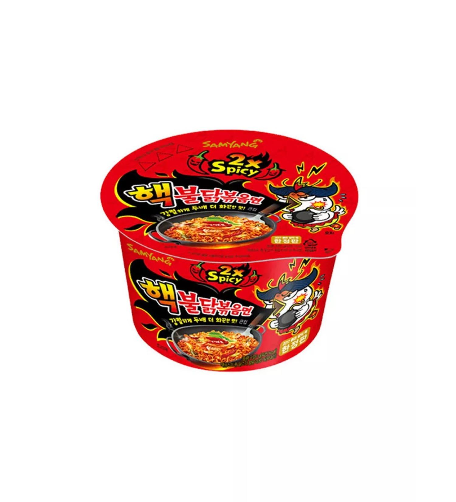 samyang Noodles chicken is acute 2x spicy 105 g